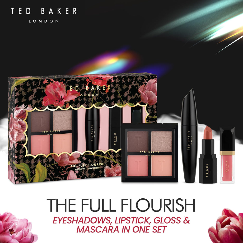 Ted Baker The Full Flourish Christmas Collection Set Gift Set 1x 4 Eyeshadow Palette + 1x Lipstick + 1x Mascara + 1x Lipgloss