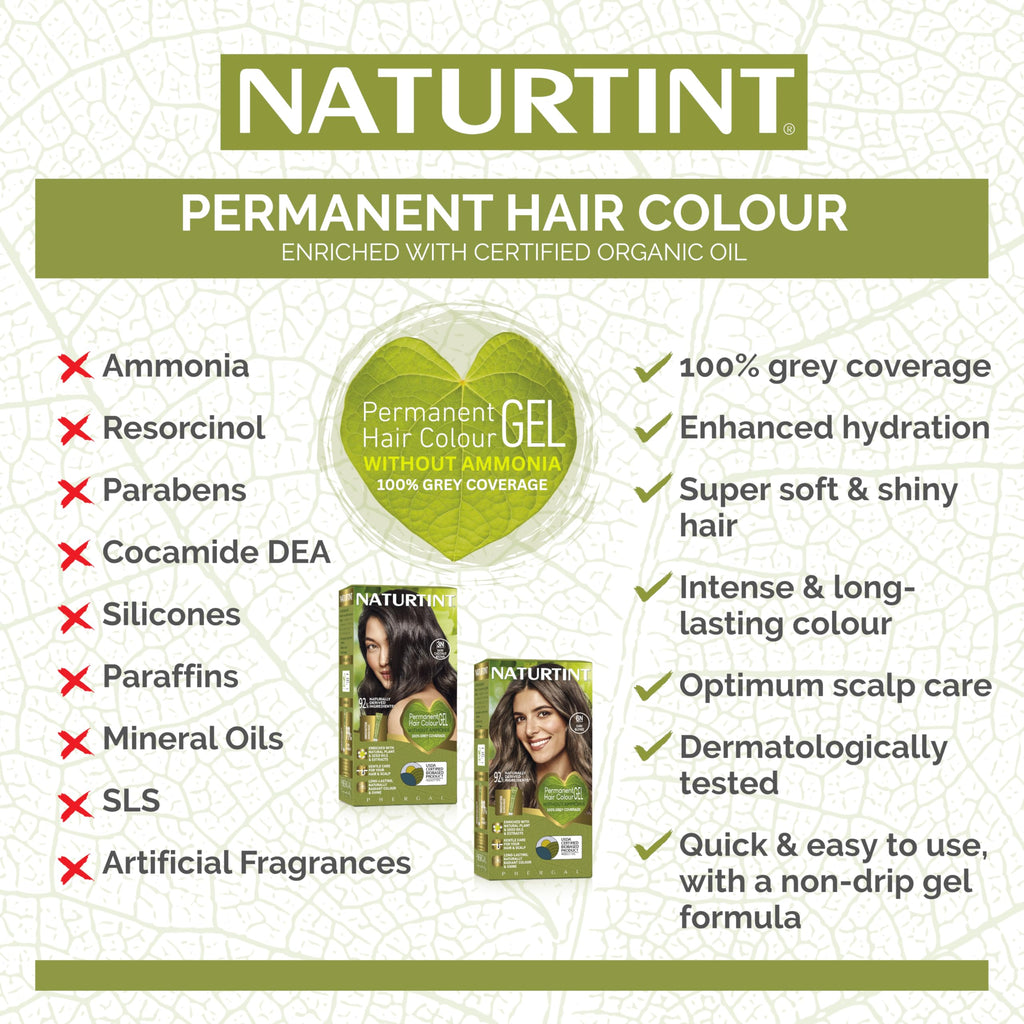 Naturtint Permanent Gel Hair Colour 170ml - 3N Dark Chestnut Brown