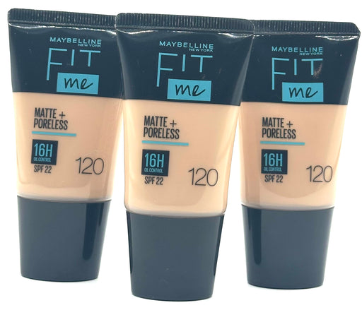 Maybelline Fit Me Matte & Poreless Foundation SPF22 18ml - 120 Classic Ivory