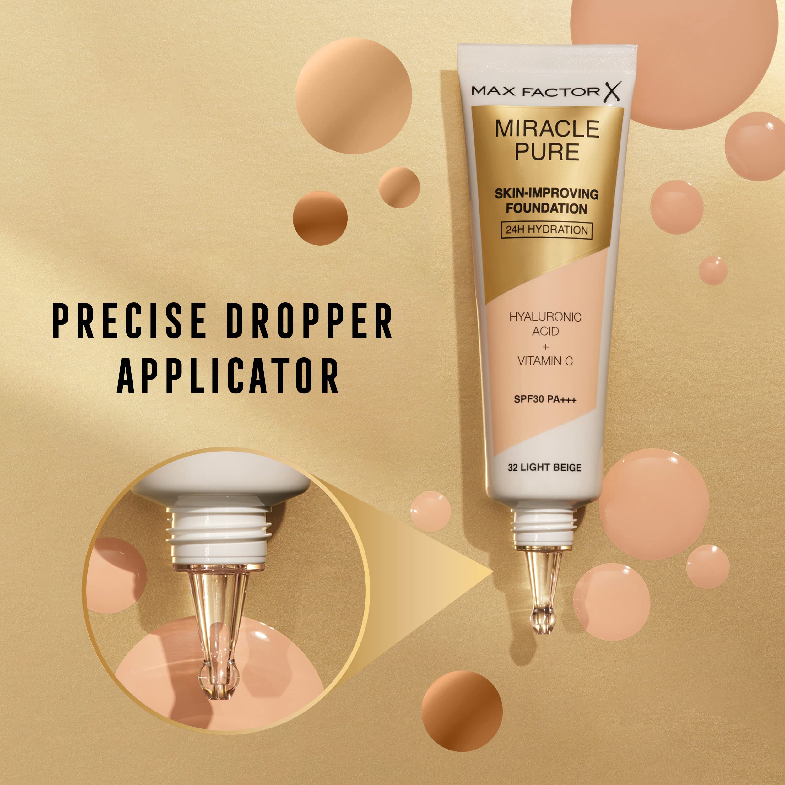 Max Factor Miracle Pure Skin-Improving Foundation SPF30 30ml - 93 Mocha