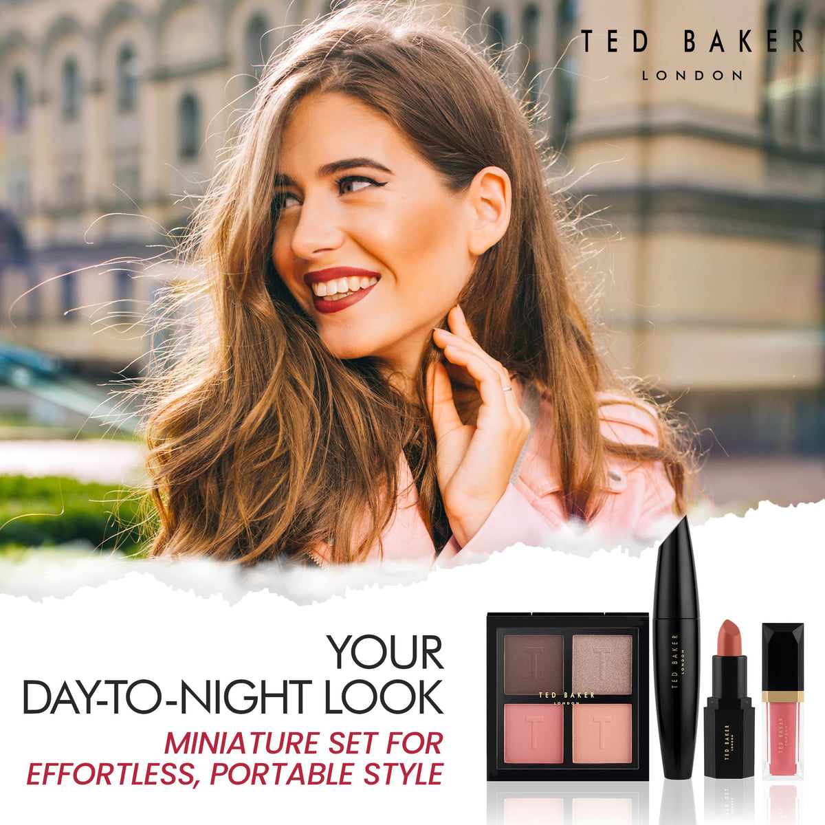 Ted Baker The Full Flourish Christmas Collection Set Gift Set 1x 4 Eyeshadow Palette + 1x Lipstick + 1x Mascara + 1x Lipgloss