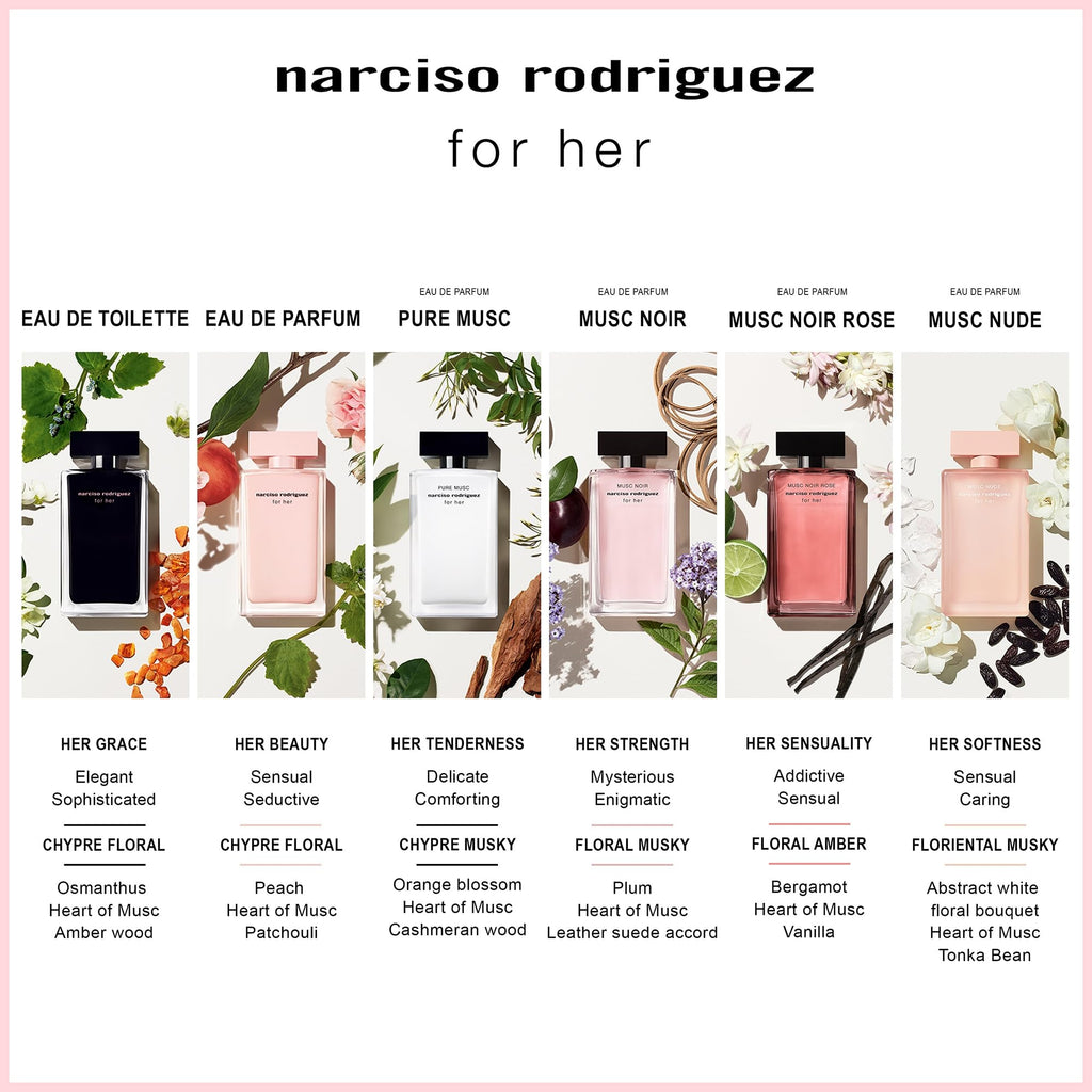Narciso Rodriguez Musc Nude For Her Eau de Parfum 50ml - Eau de Parfum at MyBeautyBoutique by Narciso Rodriguez
