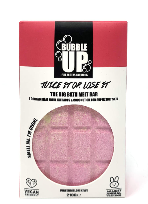 Bubble Up Bath Oil Melt Soap Bar 210g - Watermelon & Kiwi