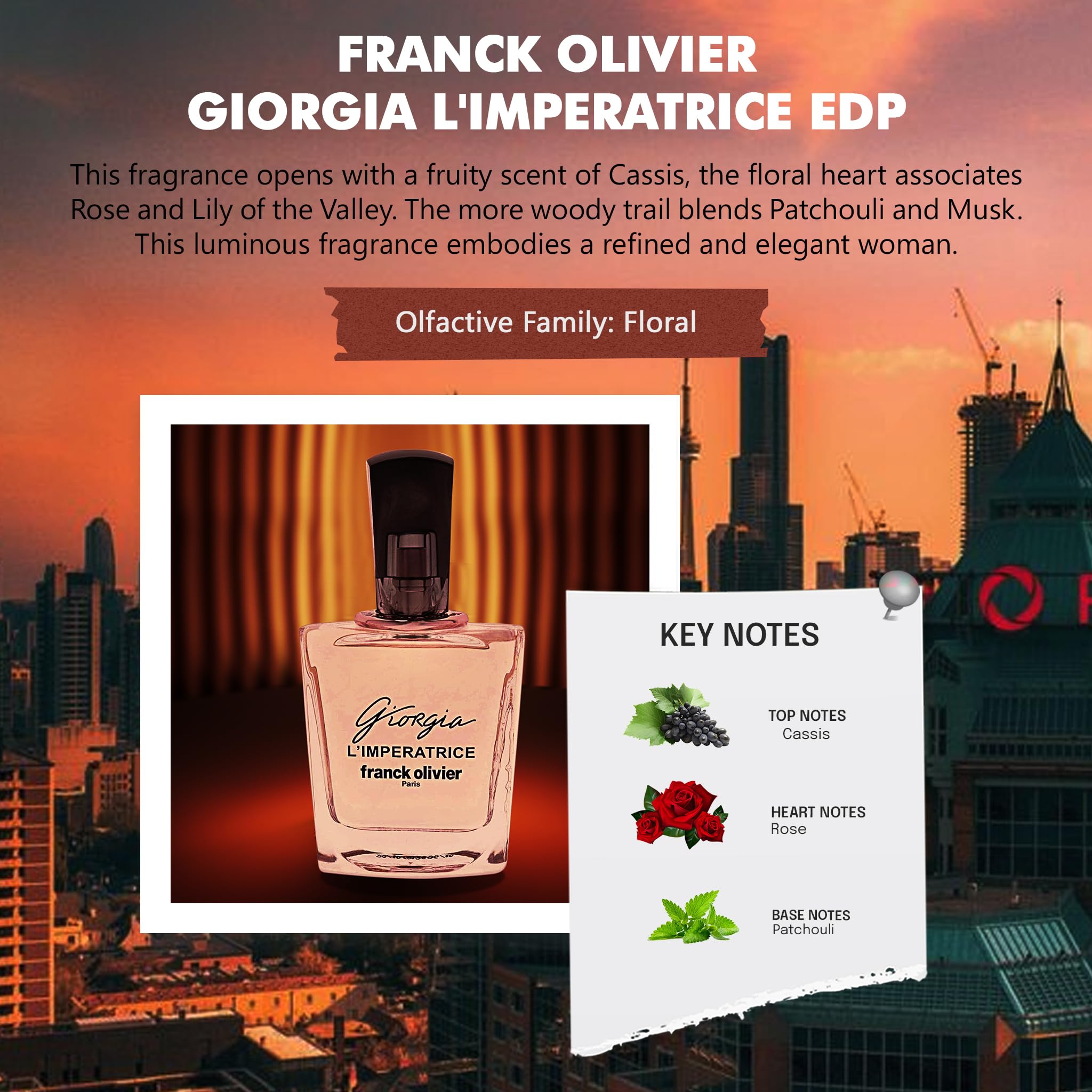 Franck Olivier Giorgia L'imperatrice Eau De Parfum 75ml - Eau de Perfume at MyBeautyBoutique by Franck Olivier