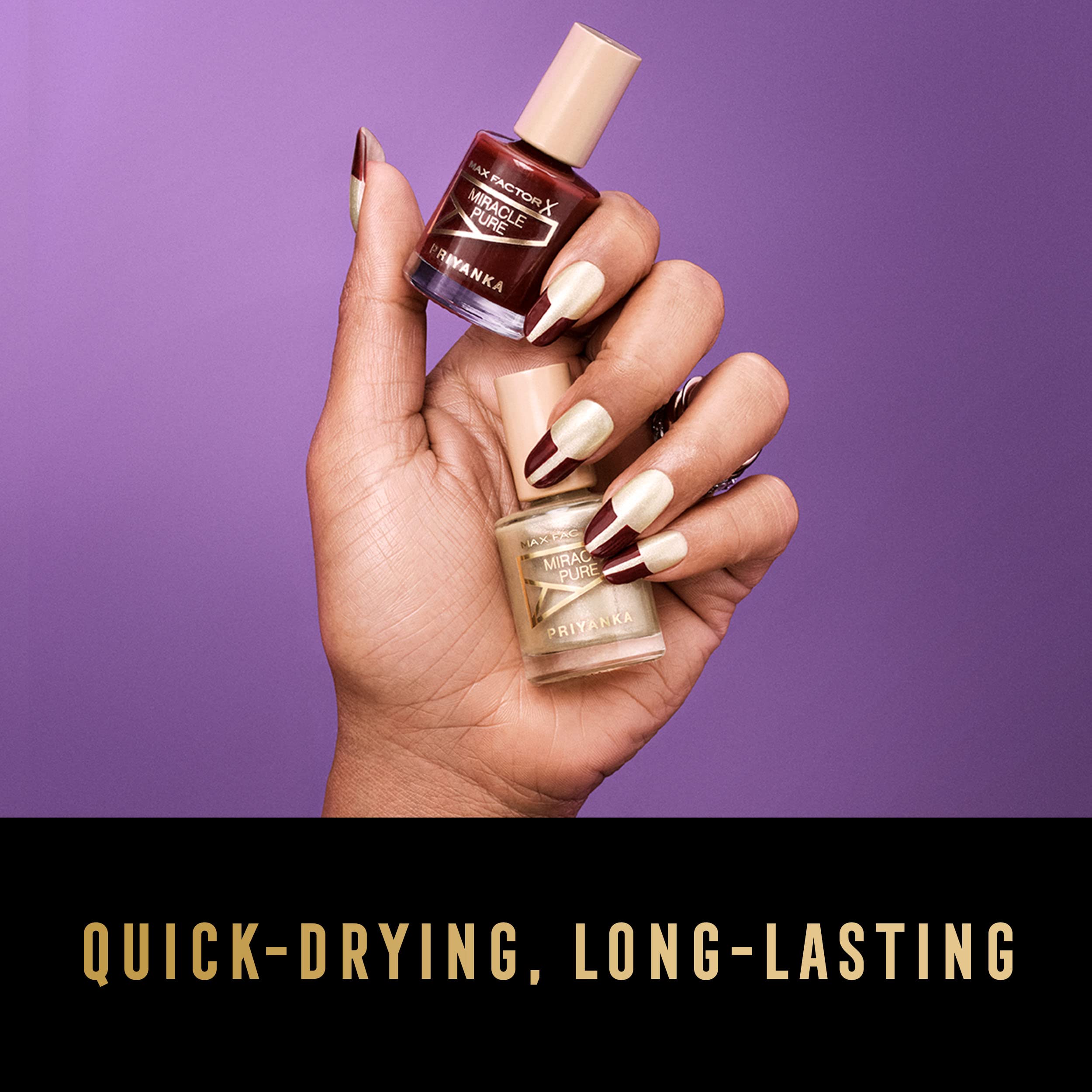 Max Factor Priyanka Miracle Pure Nail Polish 12ml - 360 Daring Cherry