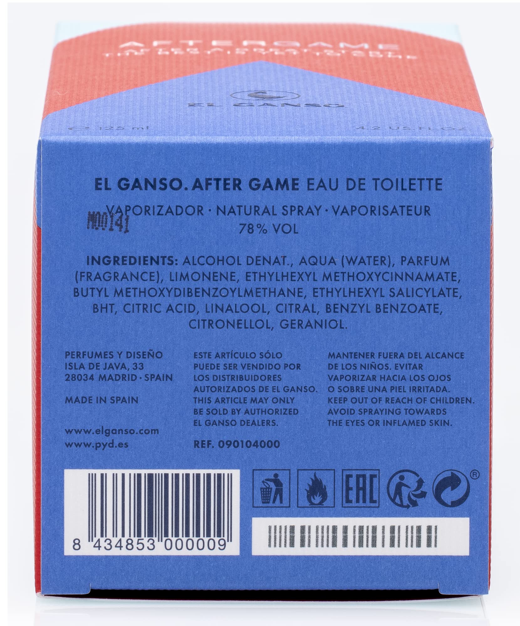 El Ganso After Game Eau de Toilette 125ml Spray