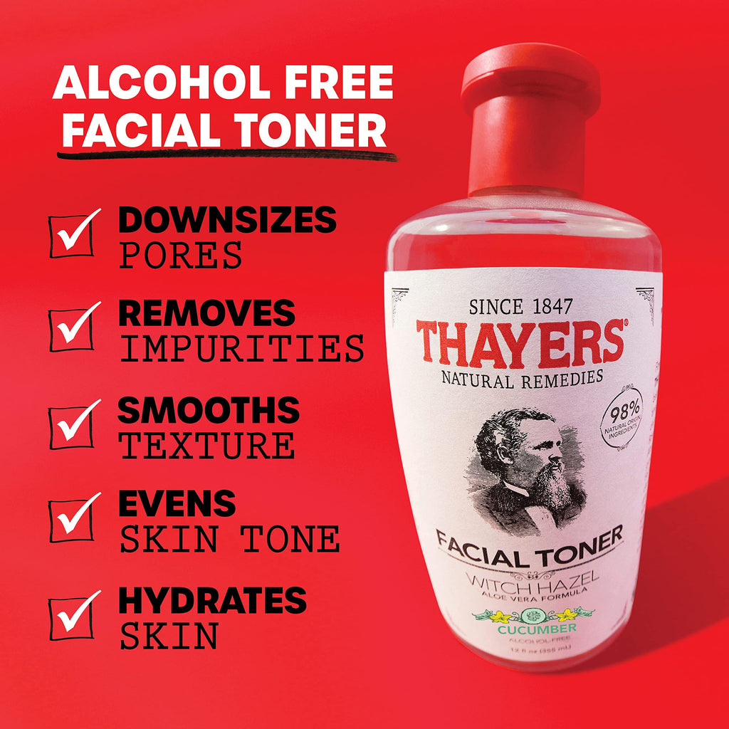 Thayers Witch Hazel Aloe Vera Formula Facial Toner 355ml - Cucumber/Alcohol Free