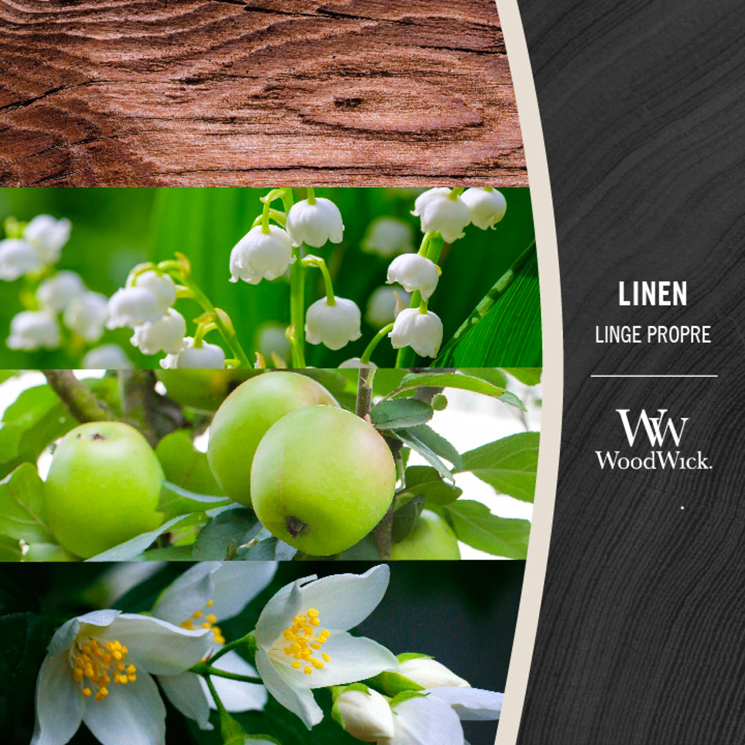 WoodWick Hourglass Scented Candle 609g - Linen