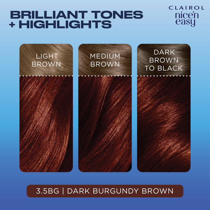 Nice & Easy Care Colour Dark Burgundy Brown 3.5BG