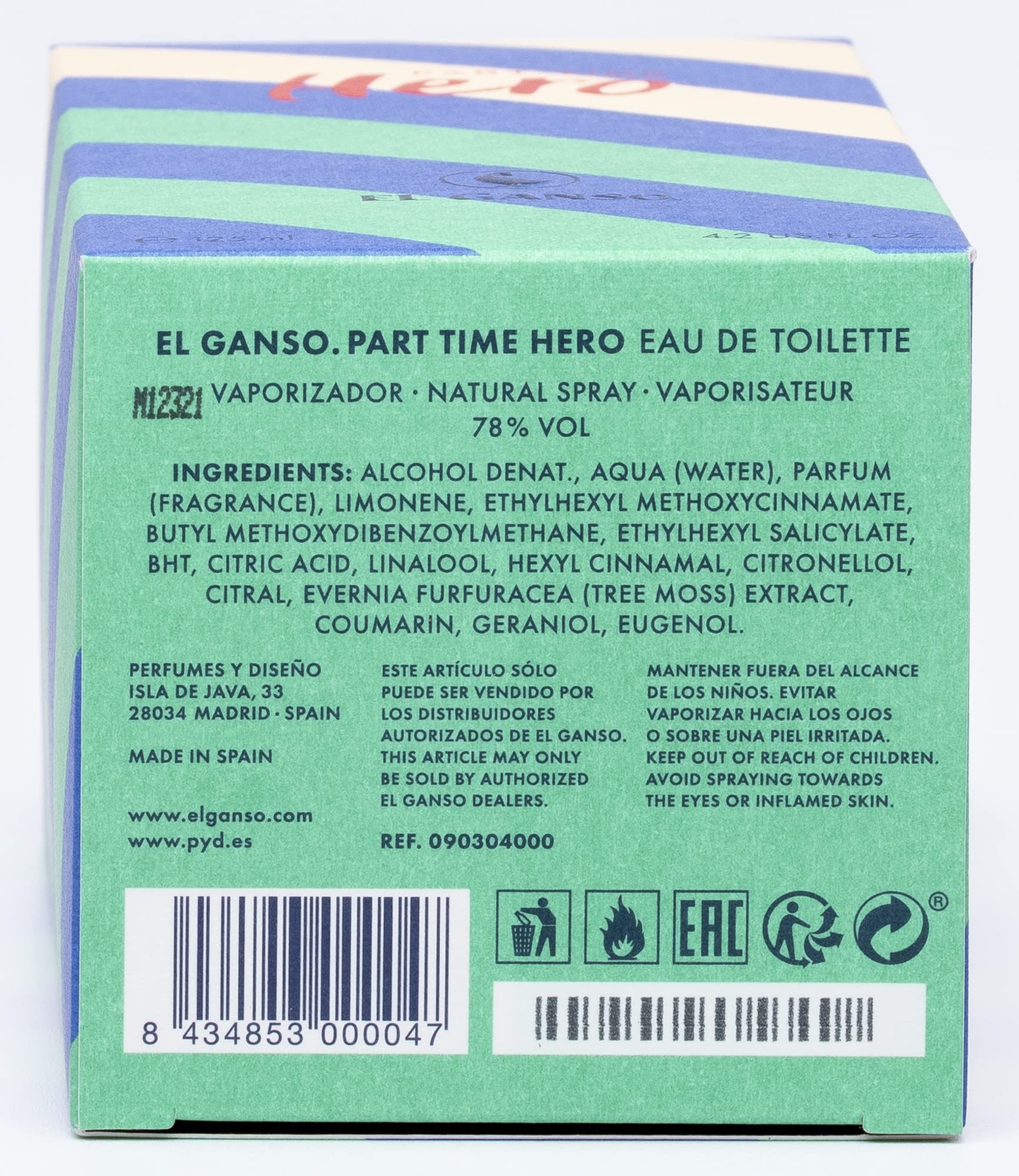 El Ganso Part Time Hero Eau de Toilette 125ml Spray