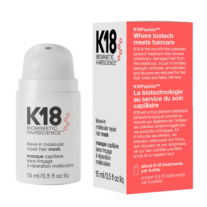 K18 Leave-In Molecular Repair Hair Mask 15ml