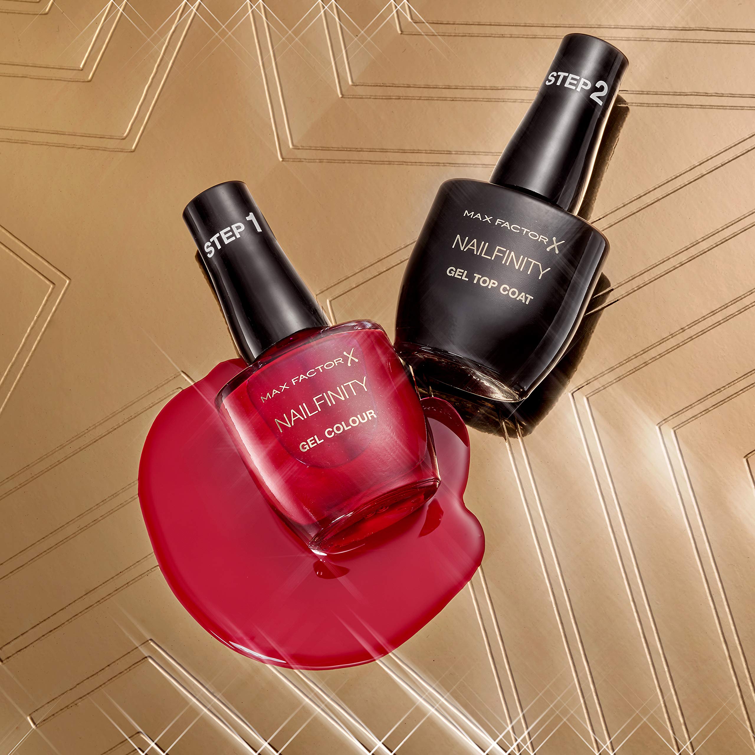 Max Factor Nailfinity Gel Colour Nail Polish 12ml - 300 Ruby Tuesday