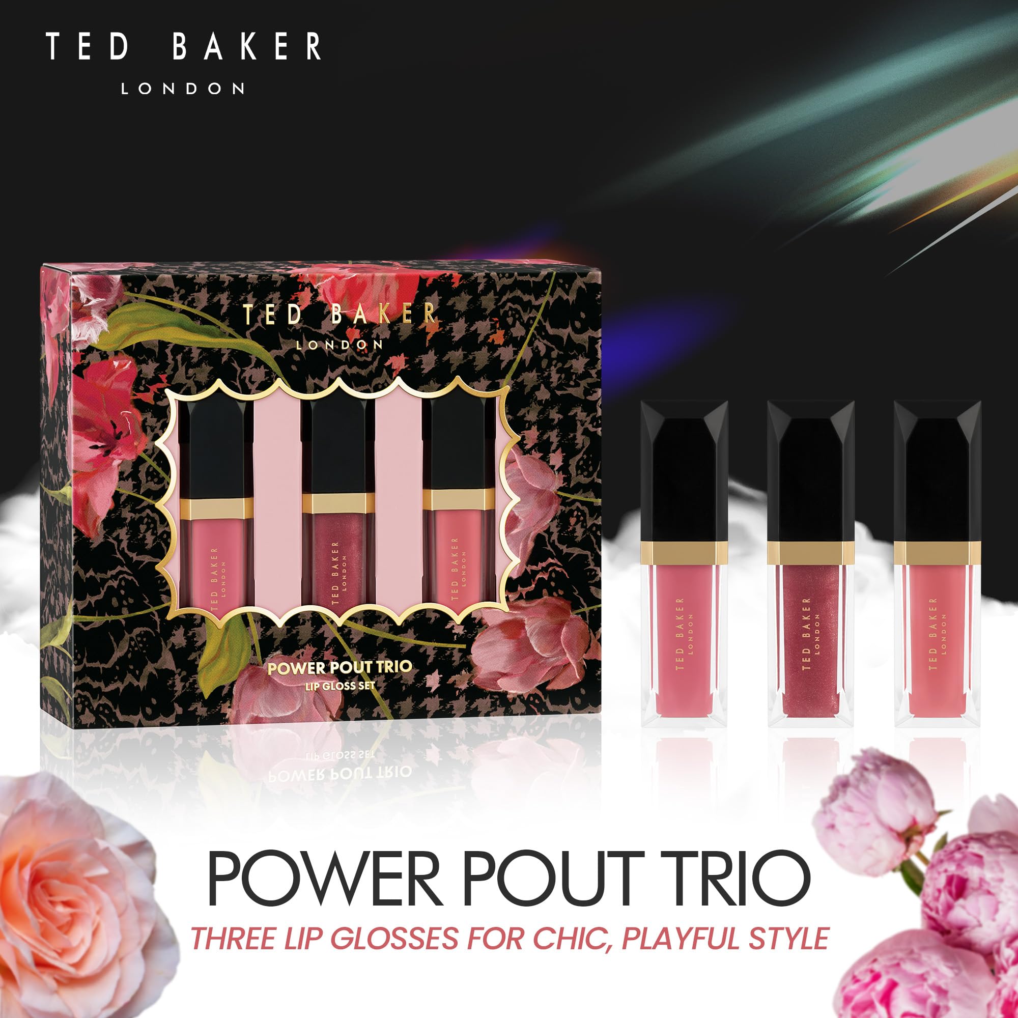 Ted Baker Power Pout Trio Lip Gloss Gift Set 3 x 4.34ml Lip Gloss