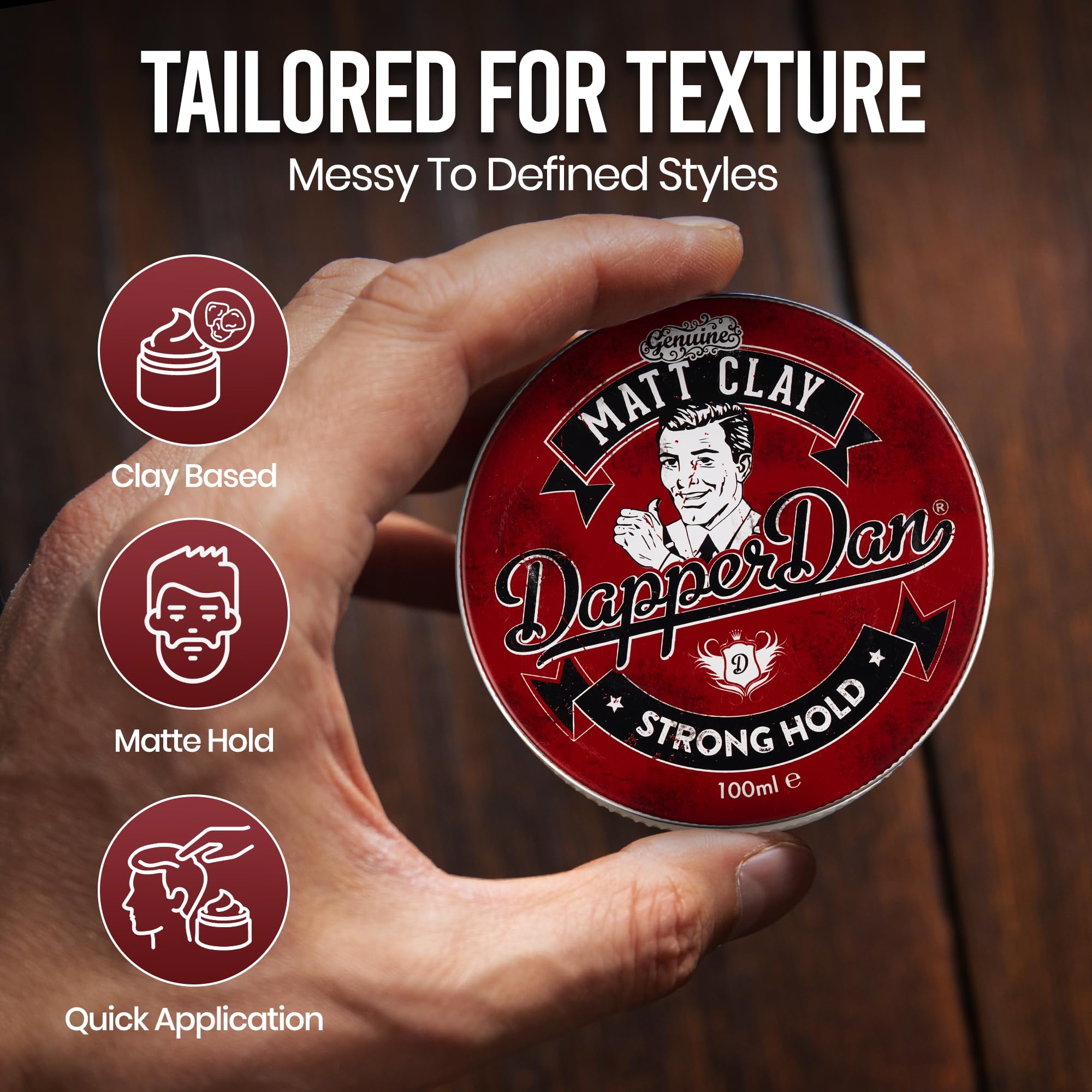 Dapper Dan Matt Clay 100ml - Strong Hold