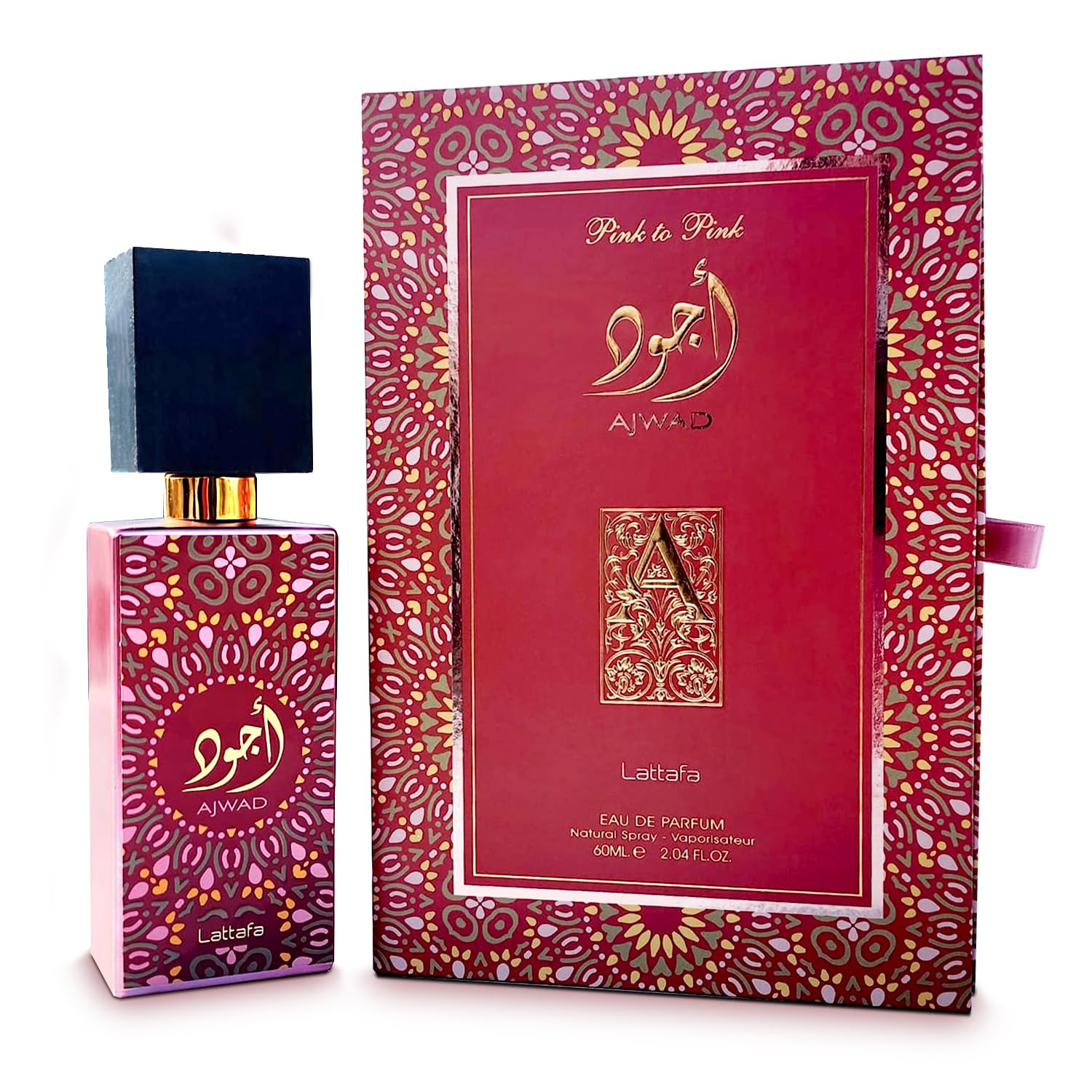 Lattafa Perfumes Ajwad Pink to Pink Eau de Parfum 60ml Spray - Unisex at MyBeautyBoutique by Lattafa Perfumes