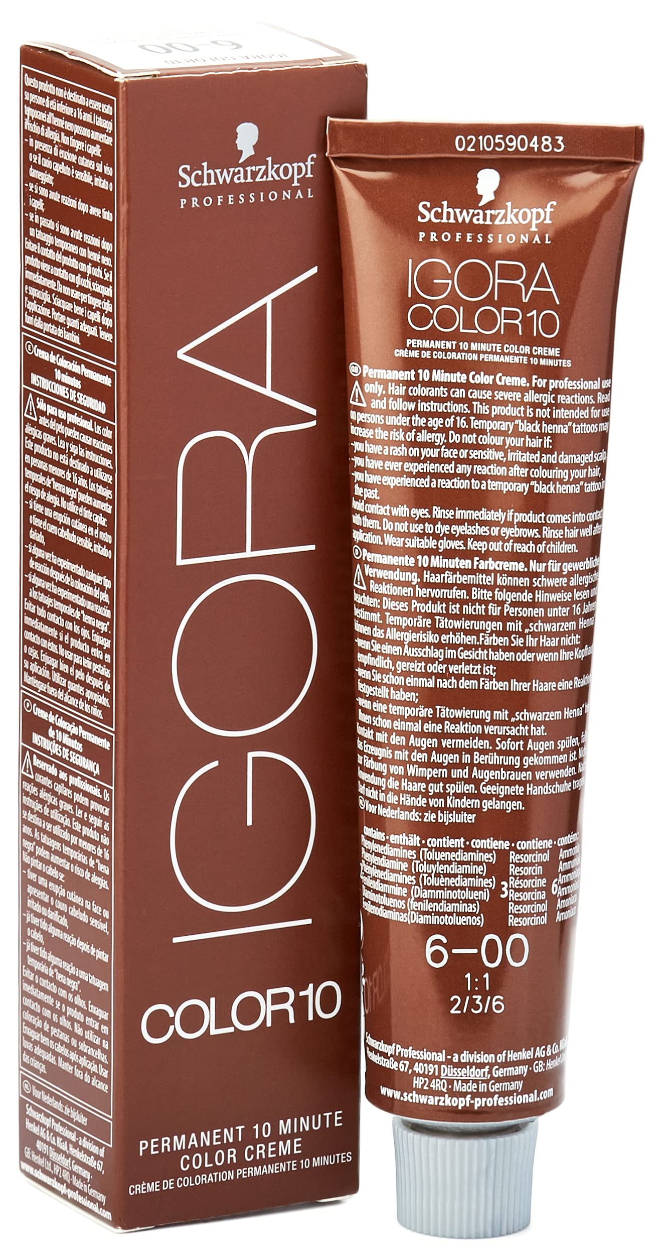 Schwarzkopf Igora Royal Color10 Permanent 10-Minutes Colour Cream 60ml - 6-00