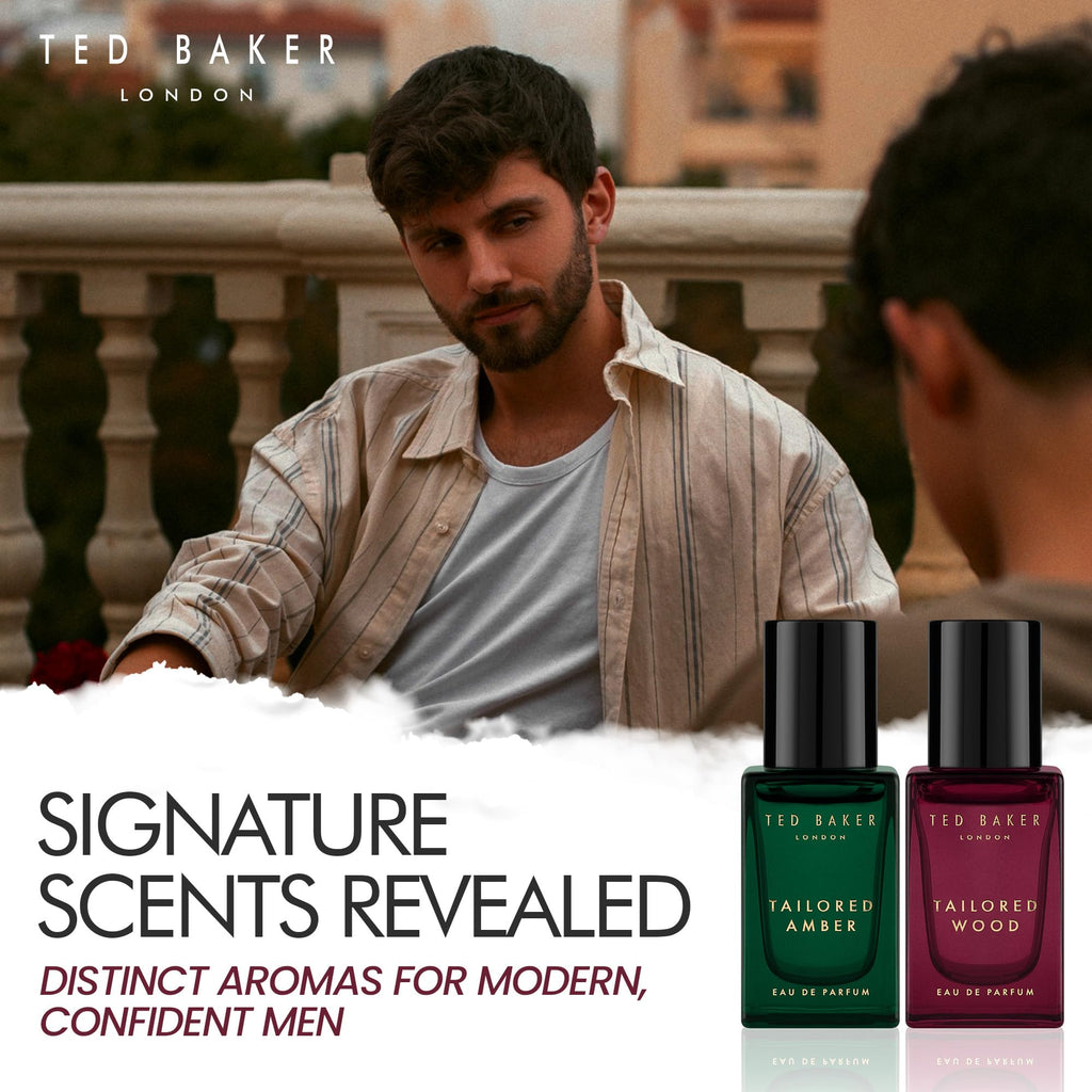 Ted Baker Tailored Collection Gift Set 2x 15ml EDP + 2x 50ml Body Wash