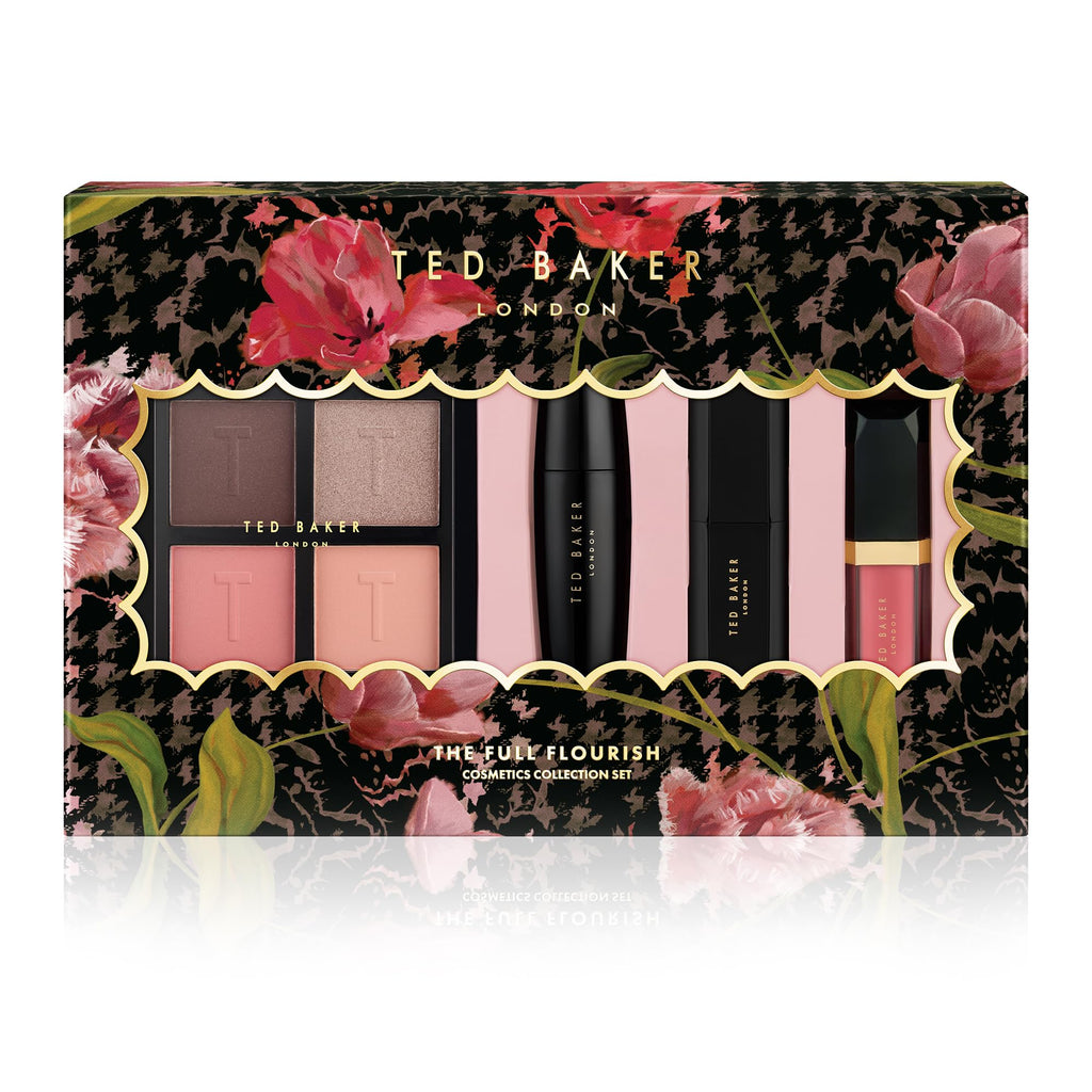 Ted Baker The Full Flourish Christmas Collection Set Gift Set 1x 4 Eyeshadow Palette + 1x Lipstick + 1x Mascara + 1x Lipgloss