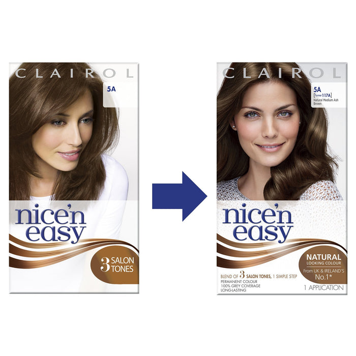 Nice & Easy Care Colour Medium Ash Brown 5A