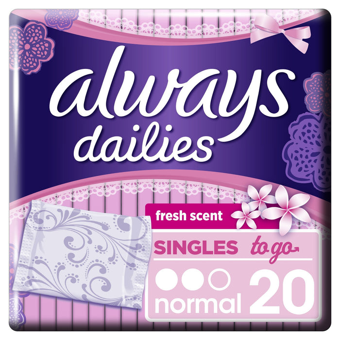 Always Dailies Liner 2 Go Scented 16 Pack