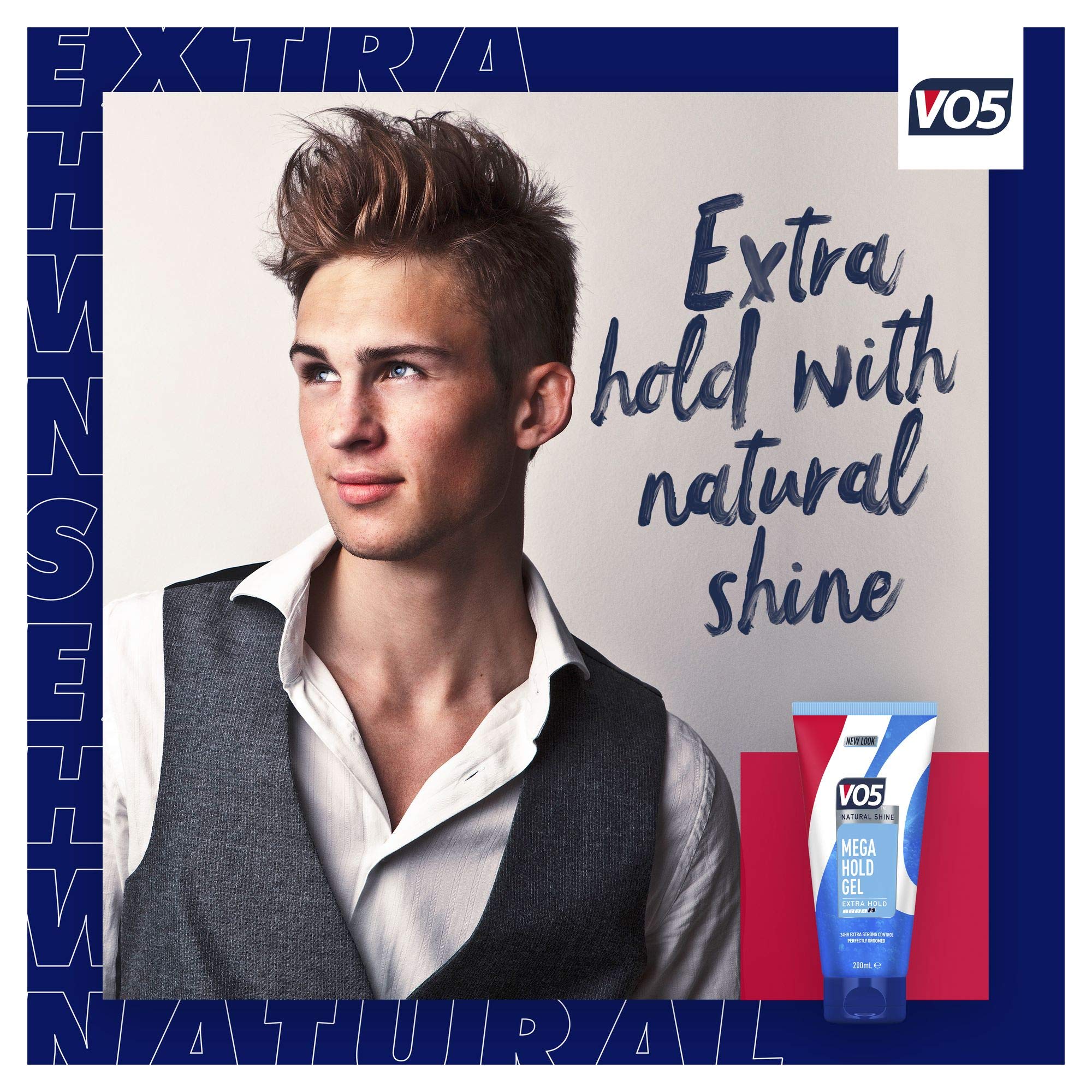 VO5 Natural Shine Mega Hold Gel 200ml - Extra Hold