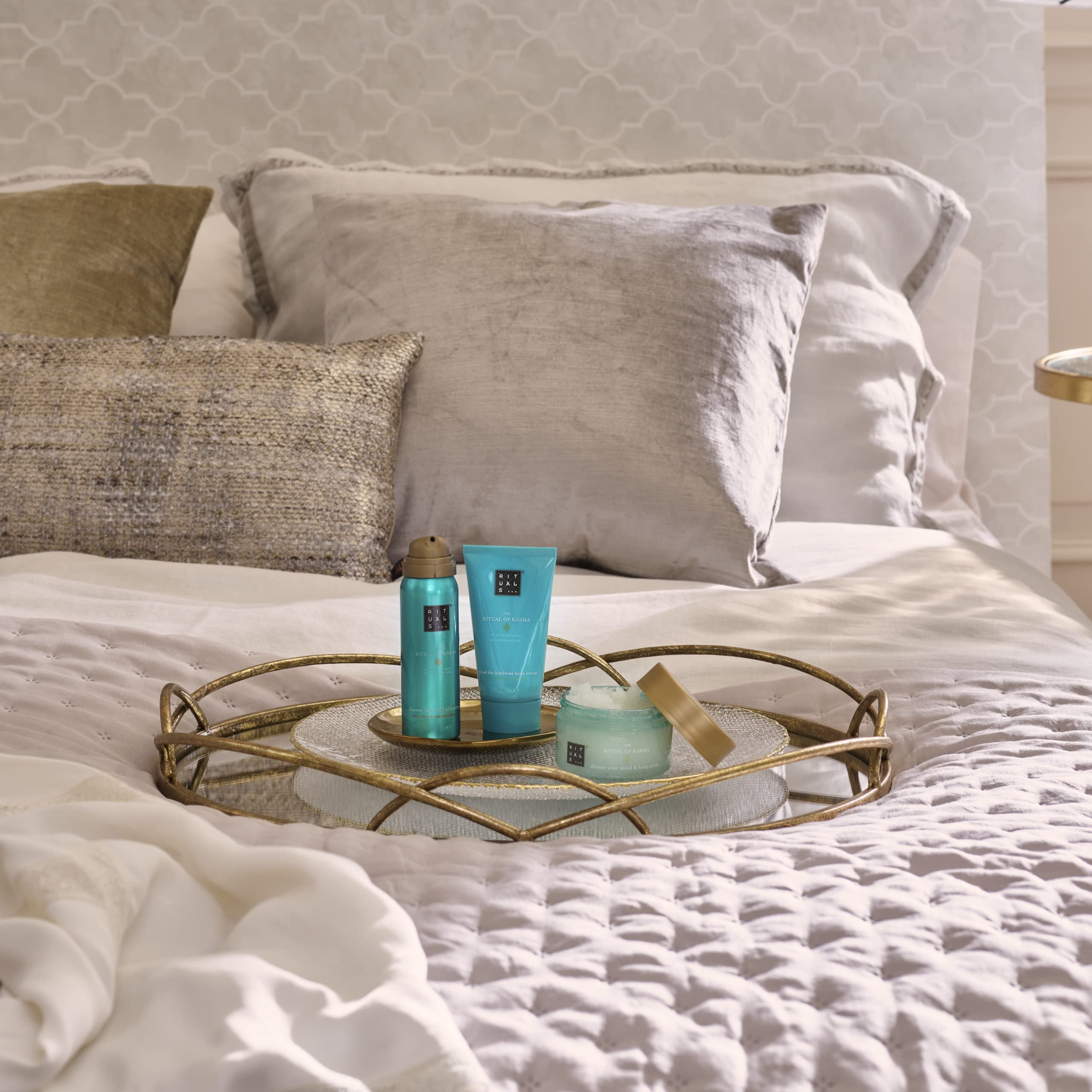 Rituals The Ritual of Karma Gift Set 50ml Shower Foam + 70ml Body Cream + 125g Body Peeling