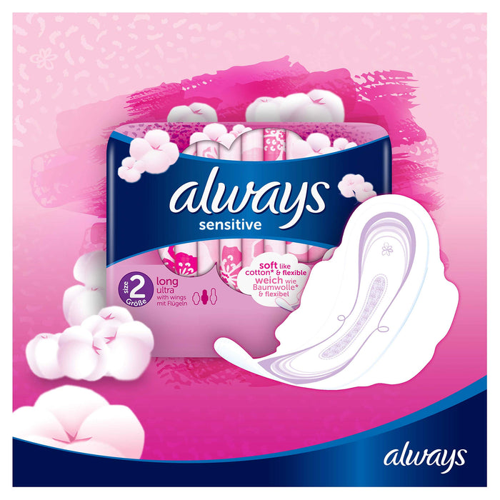 Always Soft & Fit Pads Long Plus