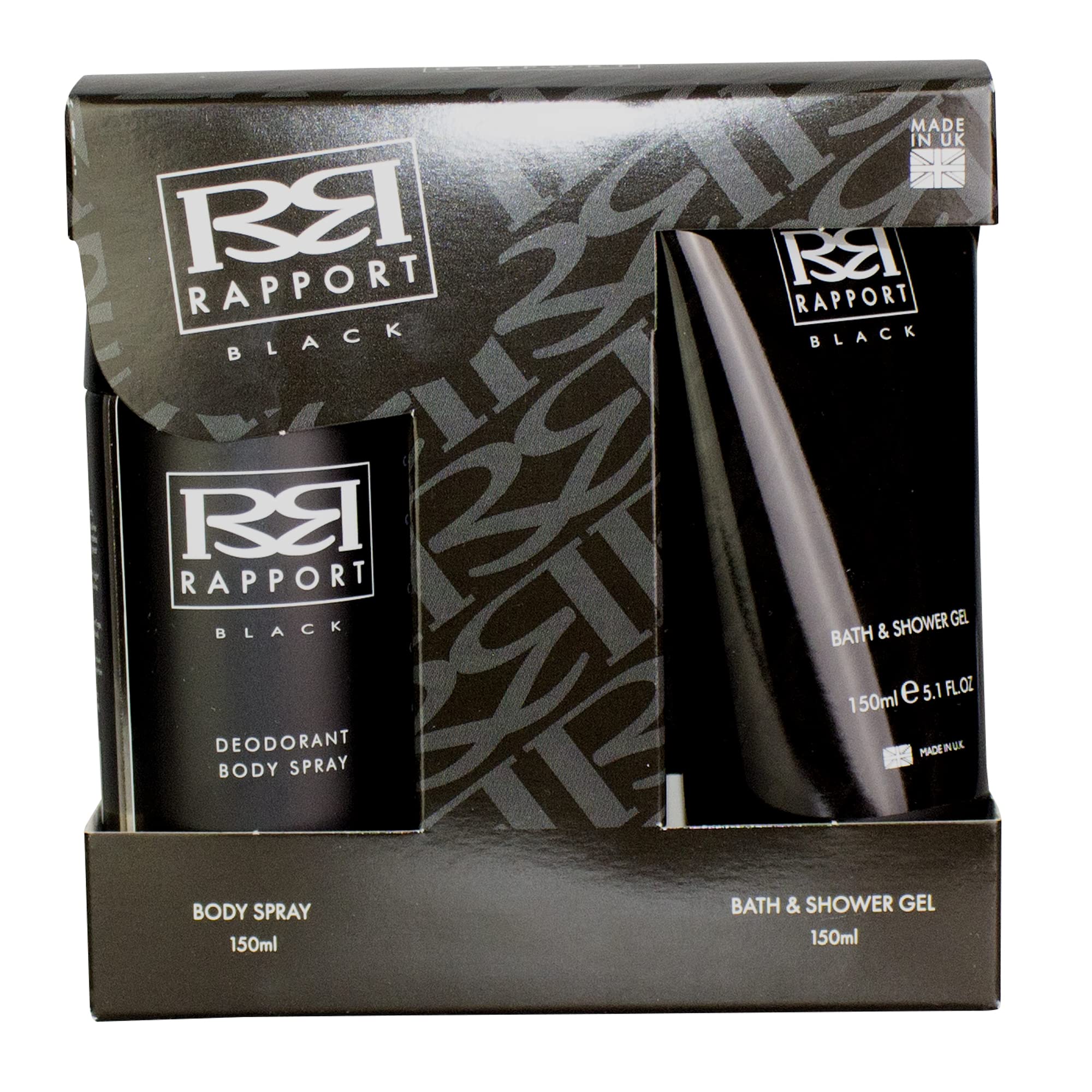 Dana Rapport Black Gift Set 150ml Shower Gel + 150ml Deodorant Body Spray - Shower Gel at MyBeautyBoutique by Dana