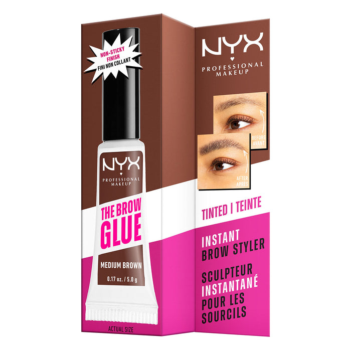 NYX The Grow Glue Instant Brow Styler Gel 5g - Medium Brown