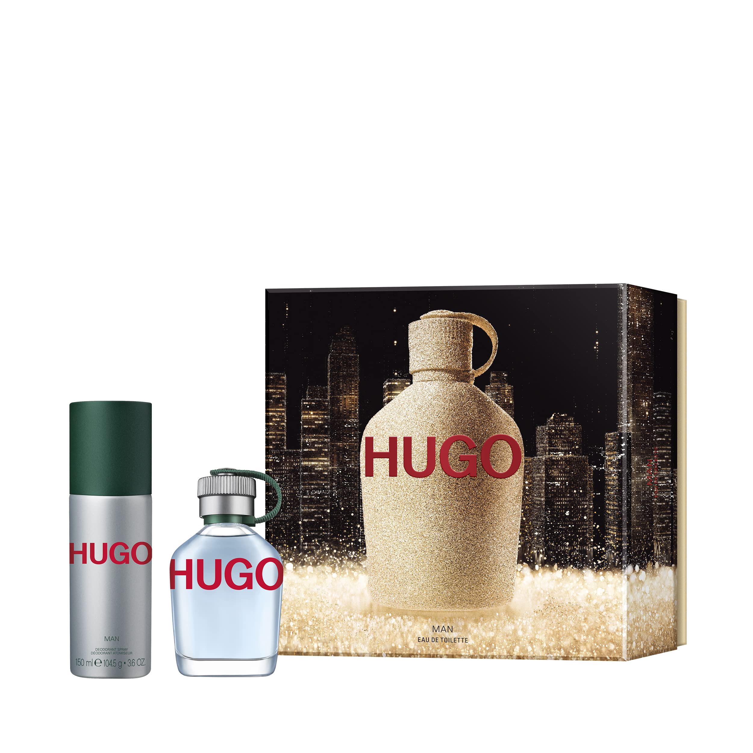 Hugo Boss Hugo Man Gift Set 75ml EDT + 150 Deodorant Spray - Fragrance at MyBeautyBoutique by MyBeautyBoutique