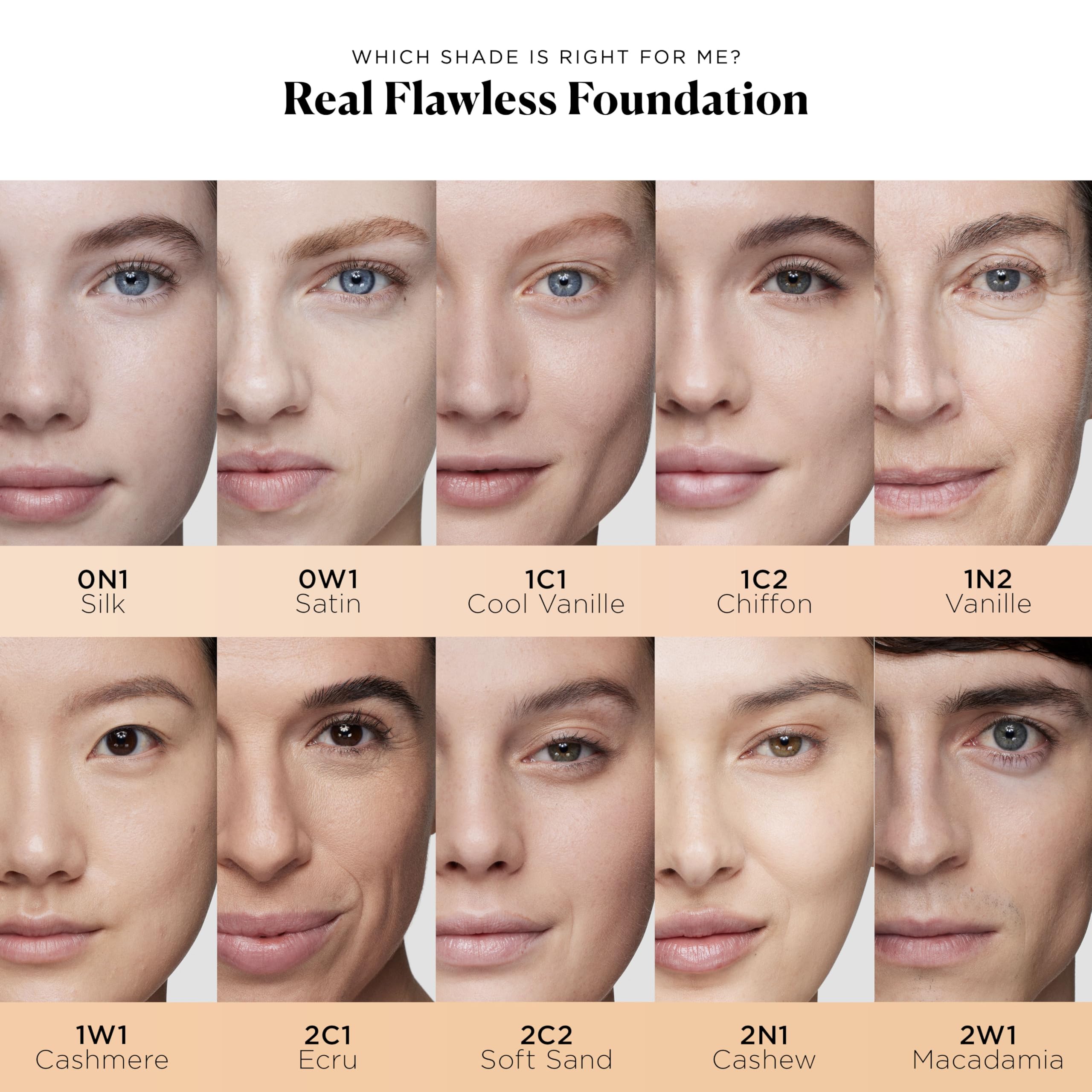 Laura Mercier Real Flawless Weightless Perfecting Waterproof Foundation - 30ml - 0N1 Silk