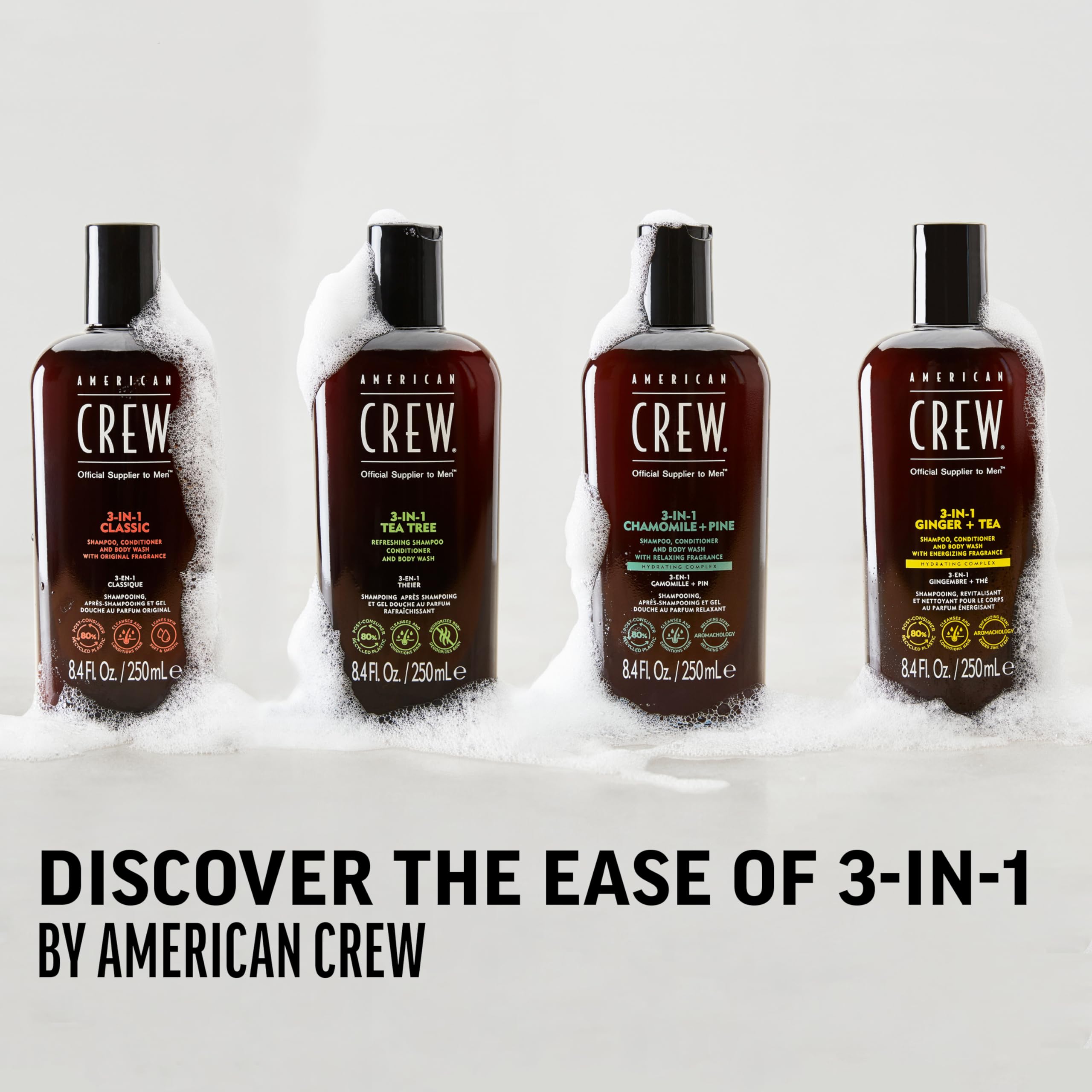 American Crew 3-in-1 Shampoo, Conditioner And Body Wash 250ml