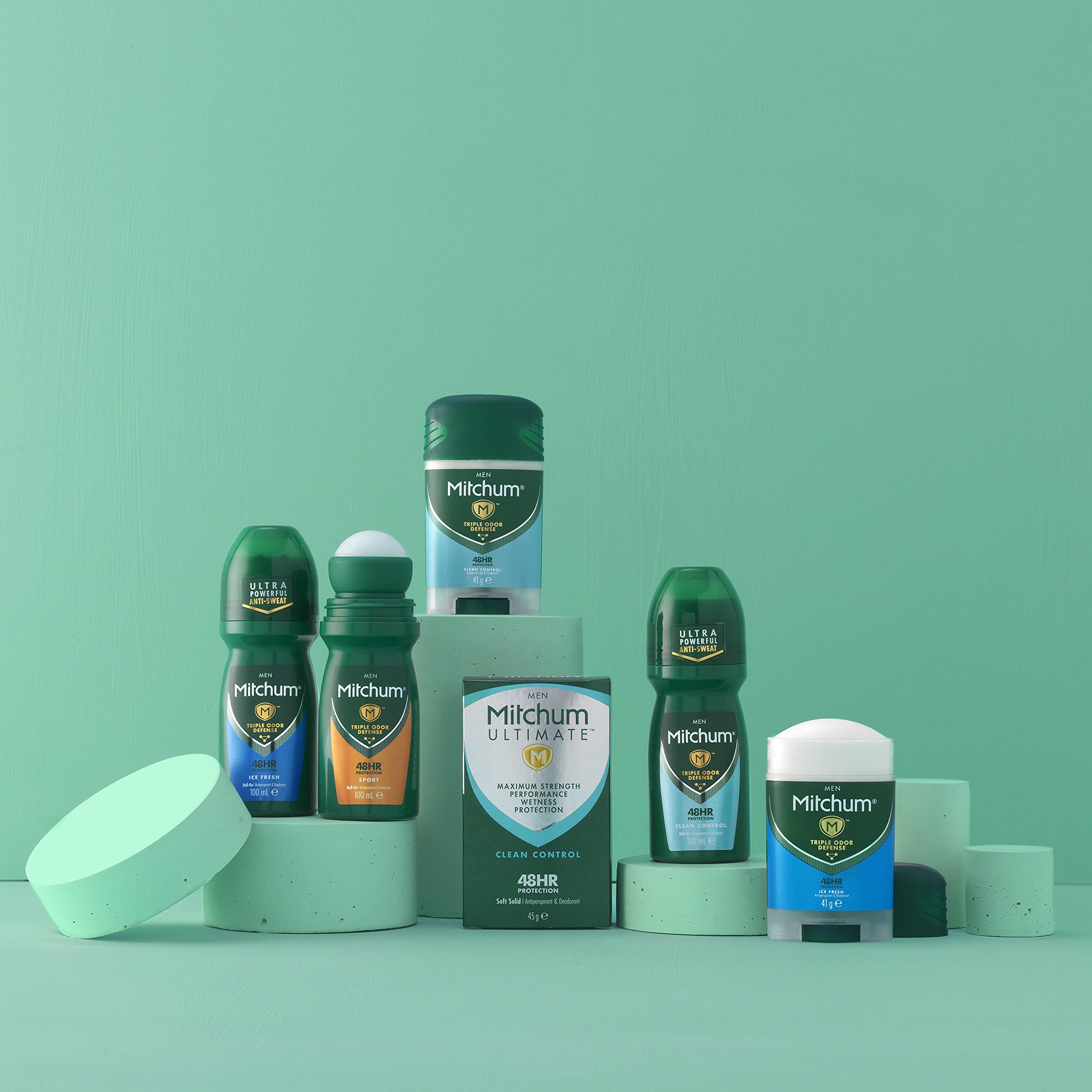 Mitchum Men Clean Control 48HR Protection Roll-On Deodorant 100ml - Bath & Body at MyBeautyBoutique by Mitchum