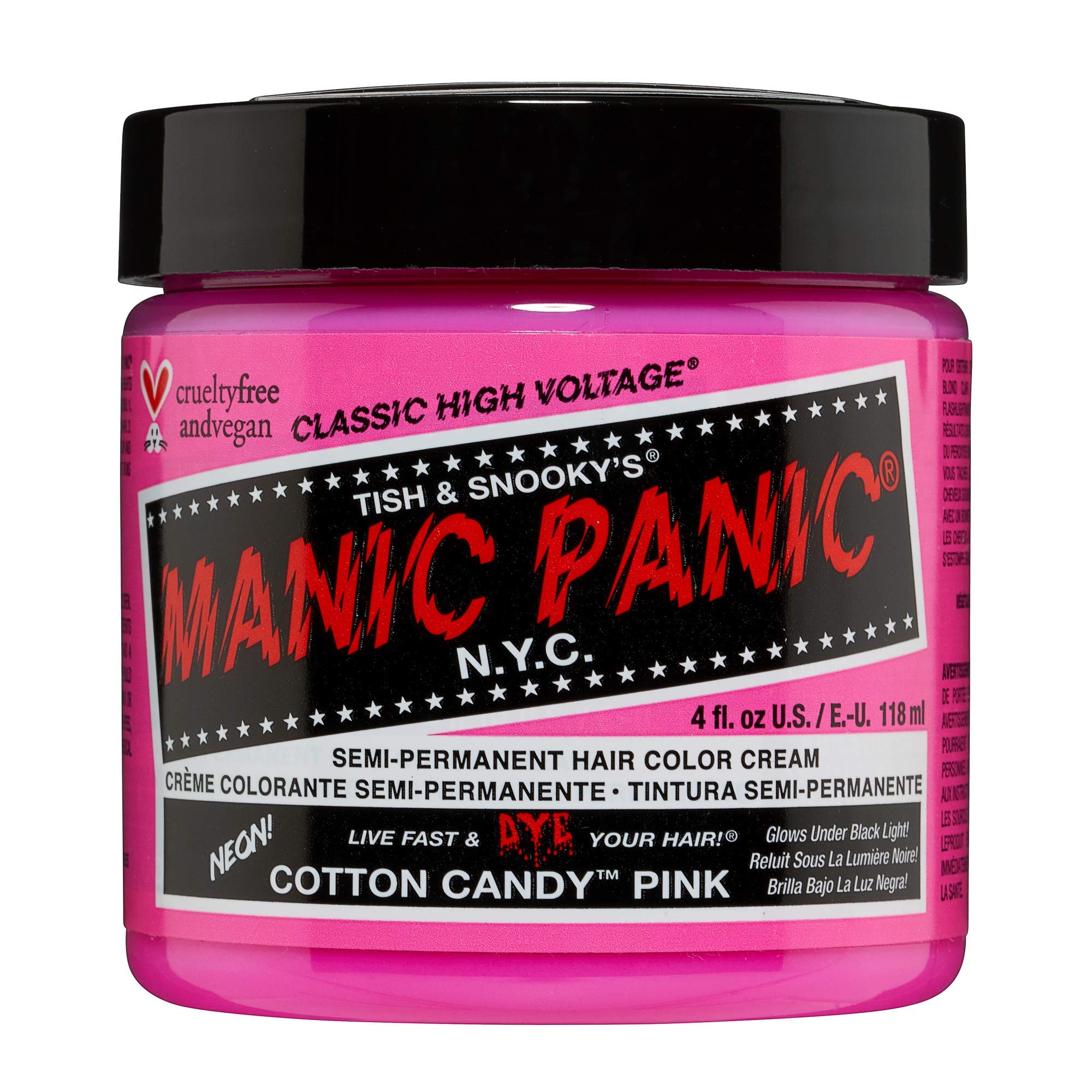 Manic Panic High Voltage Classic Semi-Permanent Hair Colour 118ml - Cotton Candy Pink
