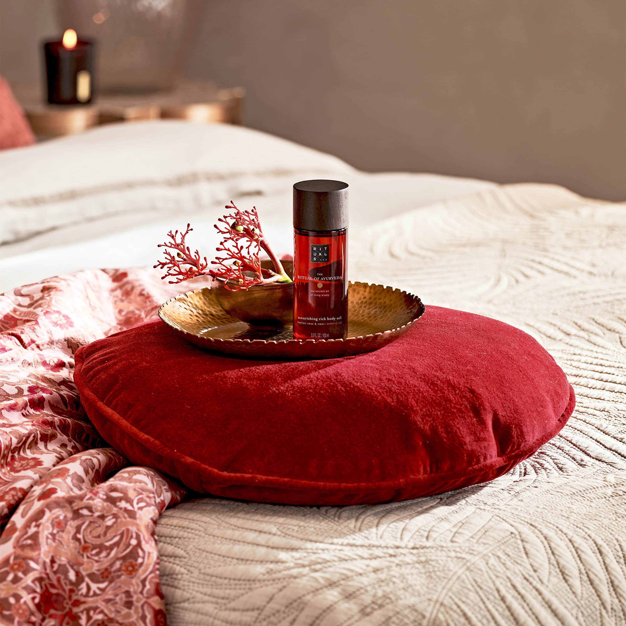 The Ritual of Ayurveda Nourishing Rich Body Oil 100ml - Indian Rose & Sweet Almond Oil