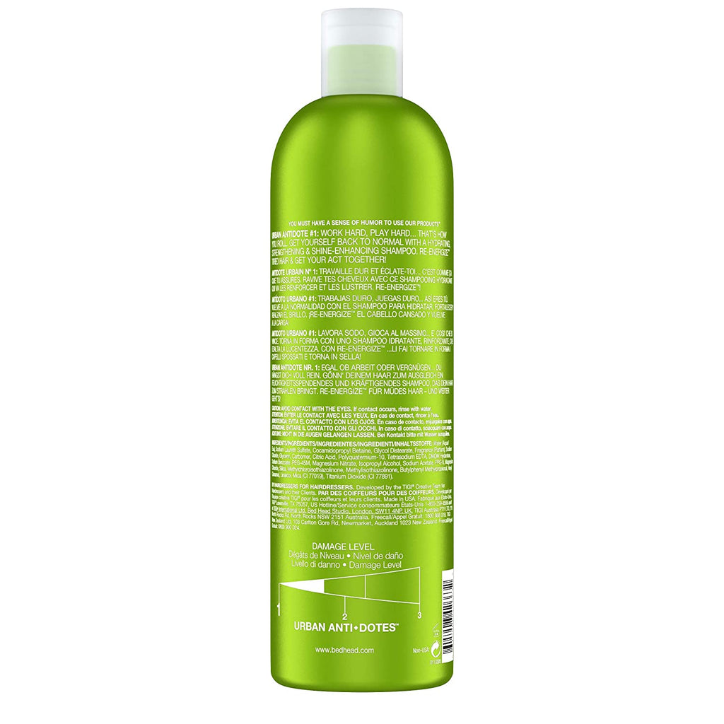 TIGI Bed Head Urban Antidotes Re-Energize Shampoo 750ml