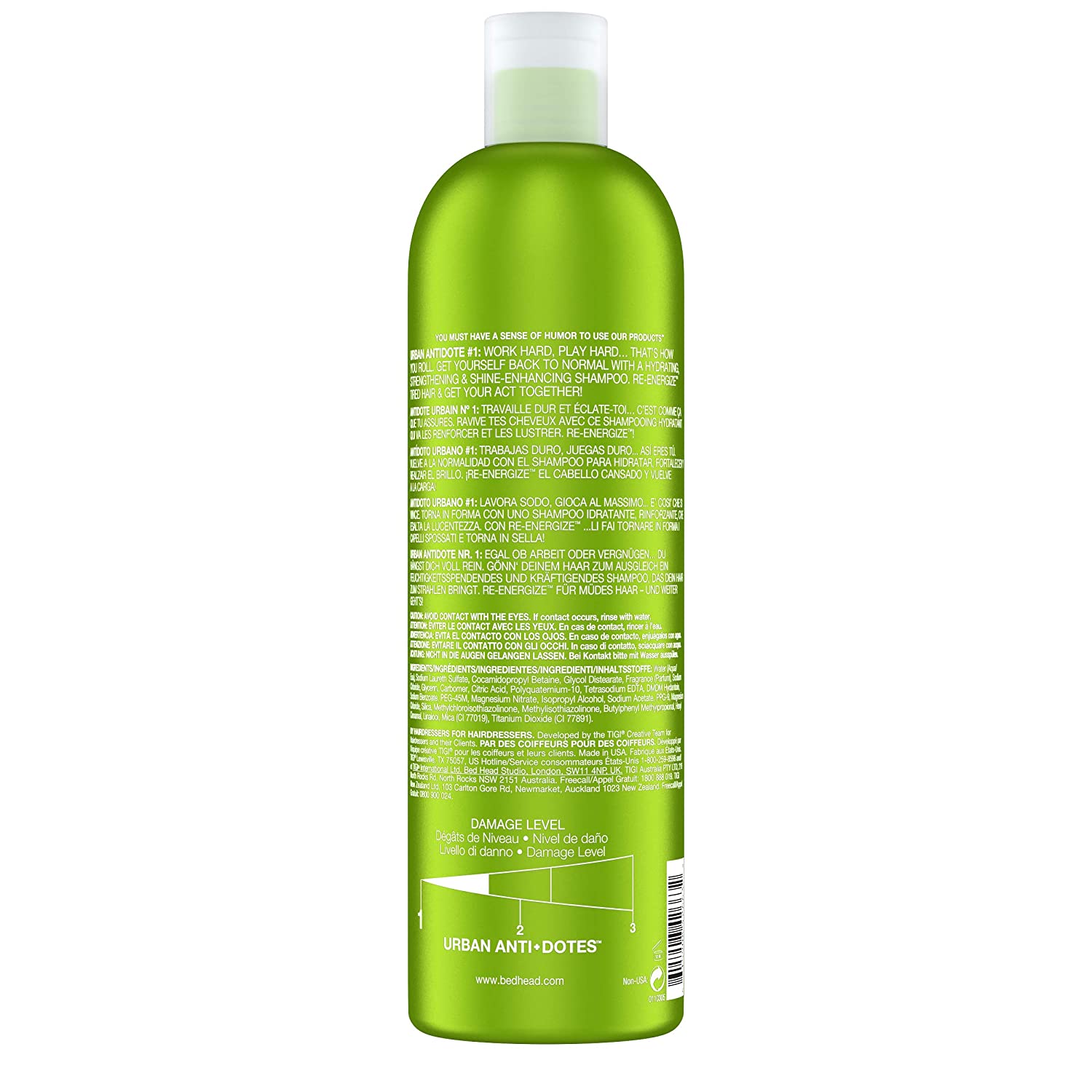 TIGI Bed Head Urban Antidotes Re-Energize Shampoo 750ml