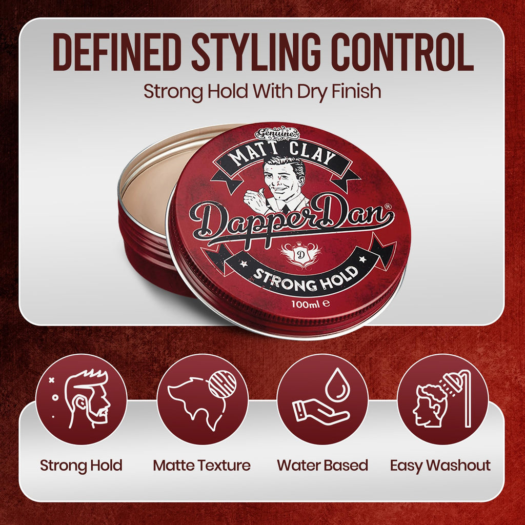 Dapper Dan Matt Clay 100ml - Strong Hold