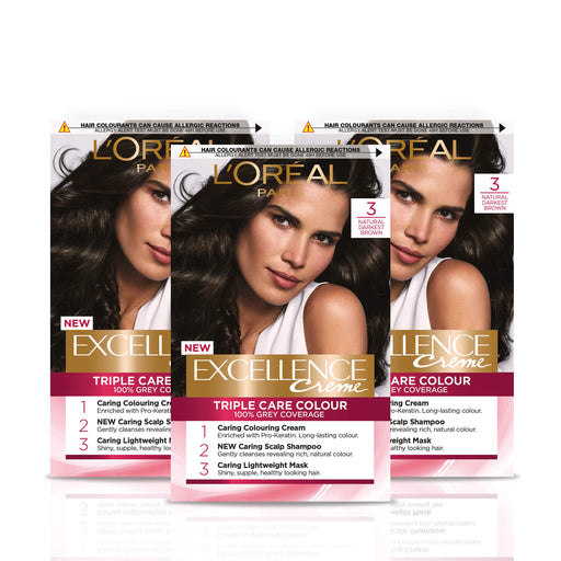 L'Oreal Paris Excellence 3 Darkest Brown