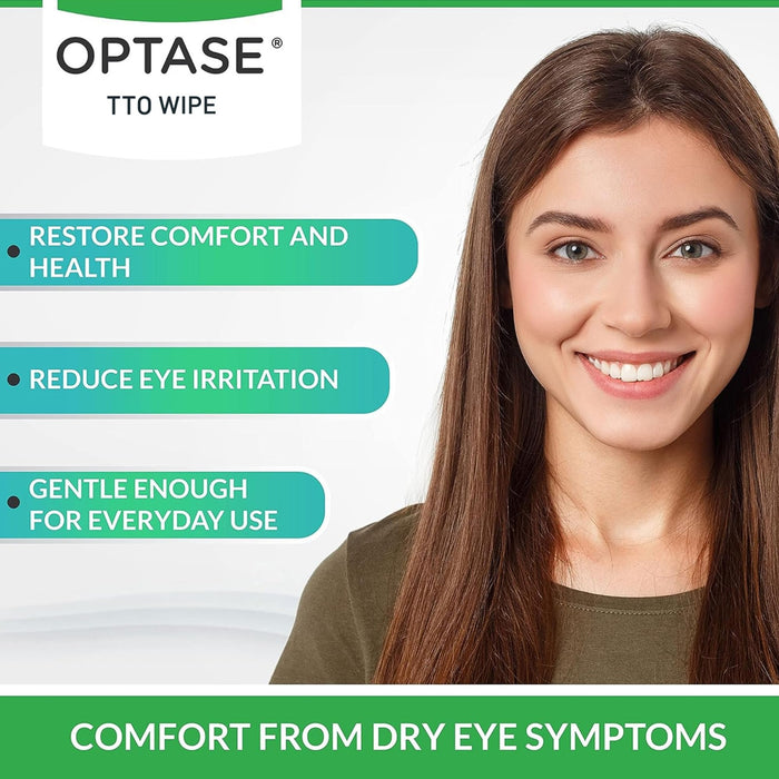 Optase Tea Tree Oil Eye Lid Wipes