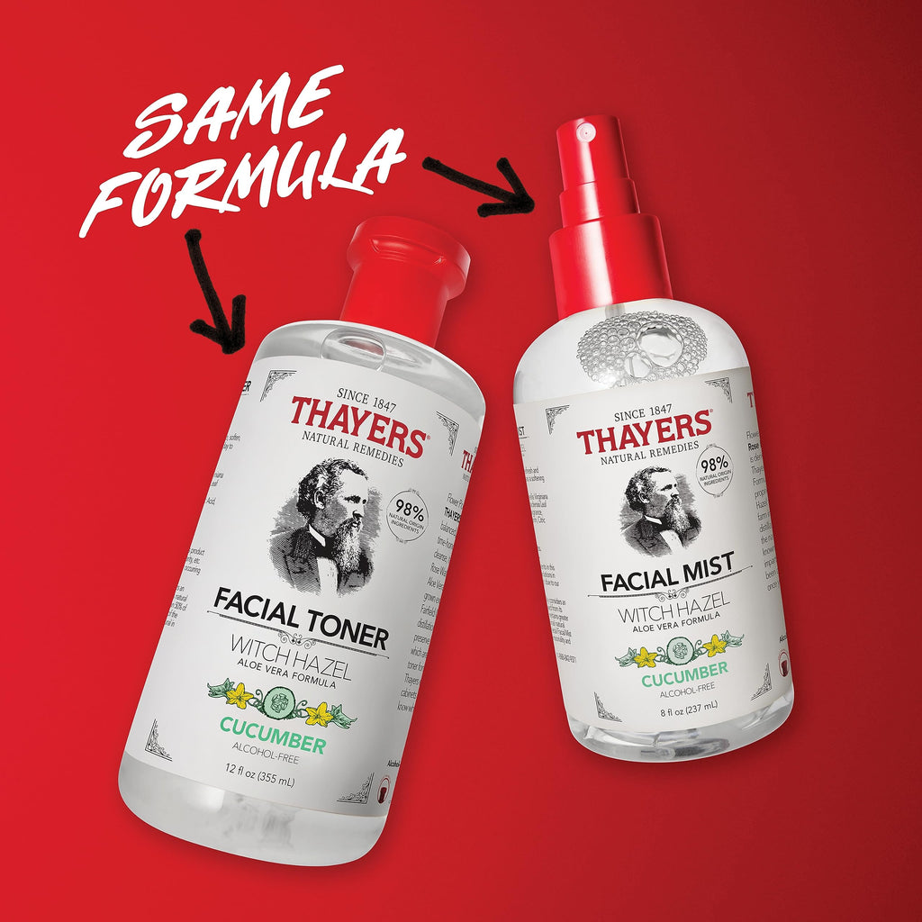 Thayers Witch Hazel Aloe Vera Formula Facial Mist 237ml - Cucumber/Alcohol Free