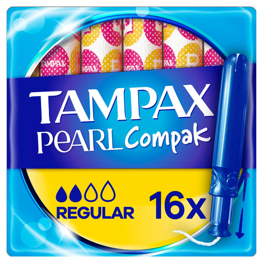 Tampax Pearl Compak Regular Tampons With Applicator