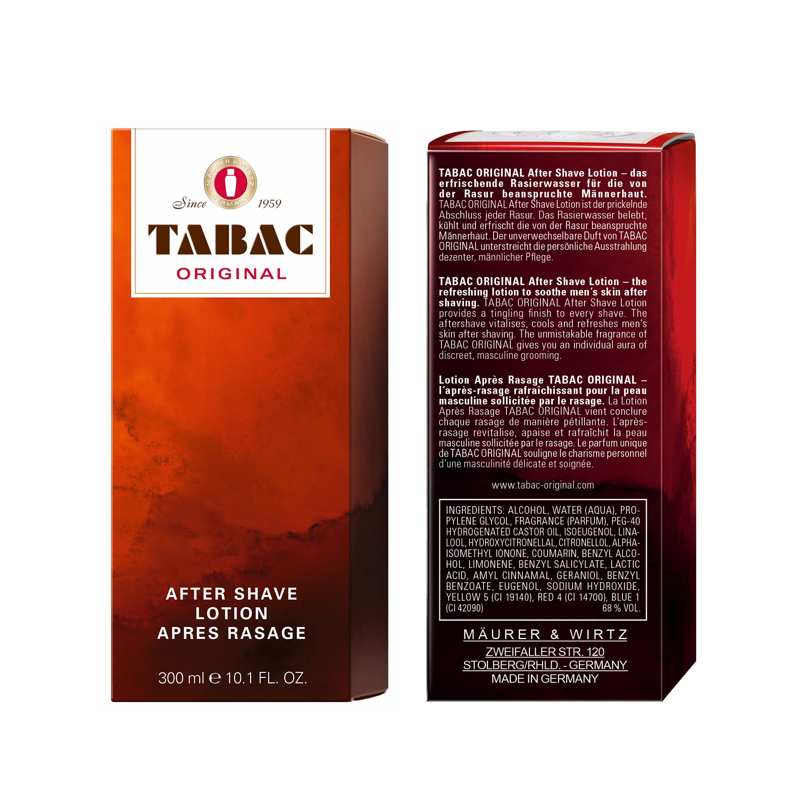 Mäurer & Wirtz Tabac Original Aftershave 300ml Splash