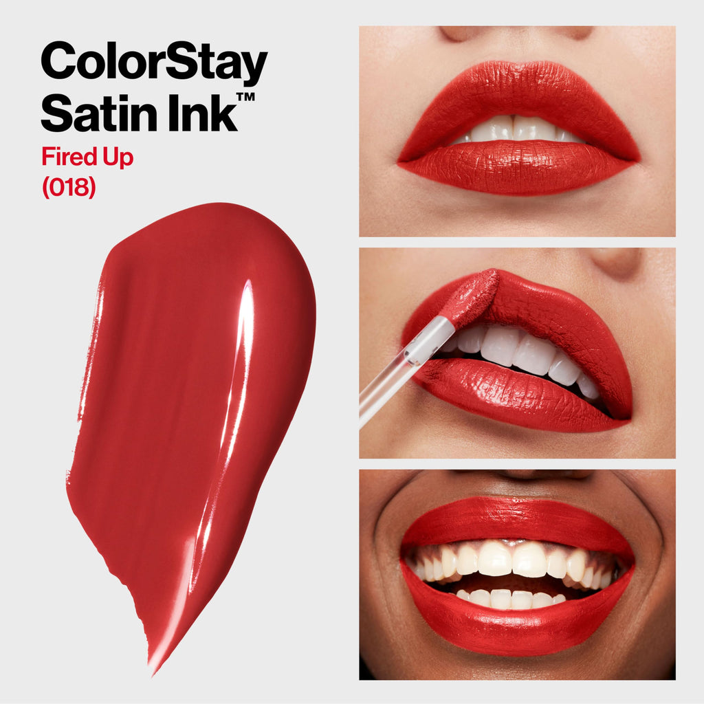 Revlon ColorStay Satin Ink Liquid Lipstick 5ml - 018 Fired Up