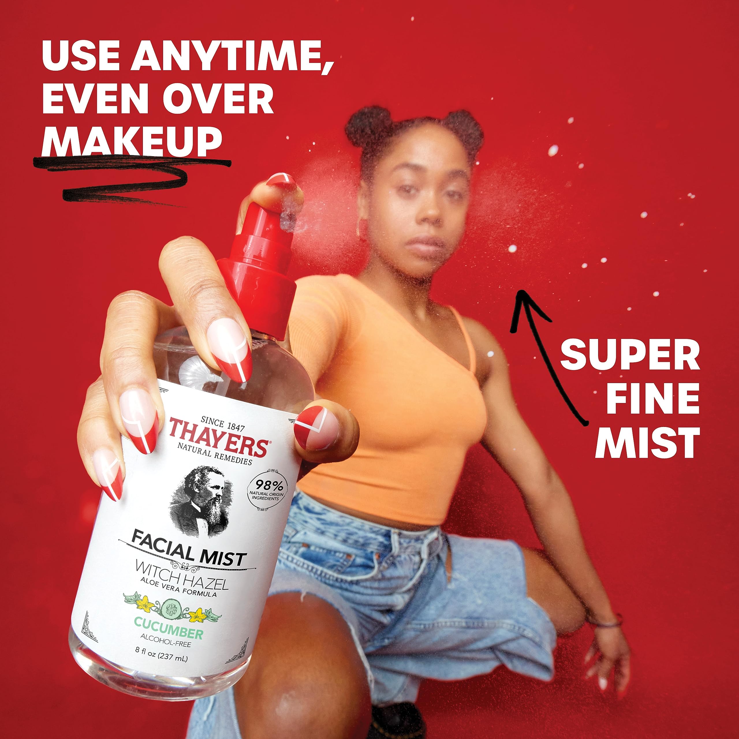 Thayers Witch Hazel Aloe Vera Formula Facial Mist 237ml - Cucumber/Alcohol Free