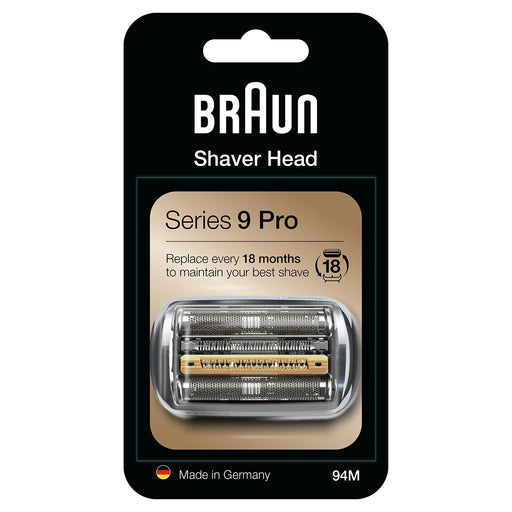 Braun Series 9 94M Shaver Head Replacement, Silver