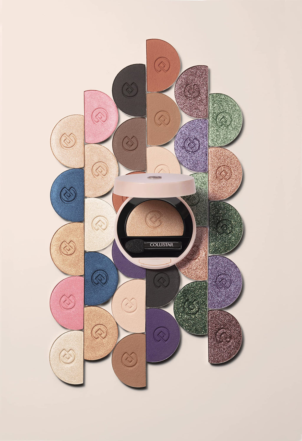 Collistar Impeccable Compact Eye Shadow 2g Refill - 330 Green Capri Frost