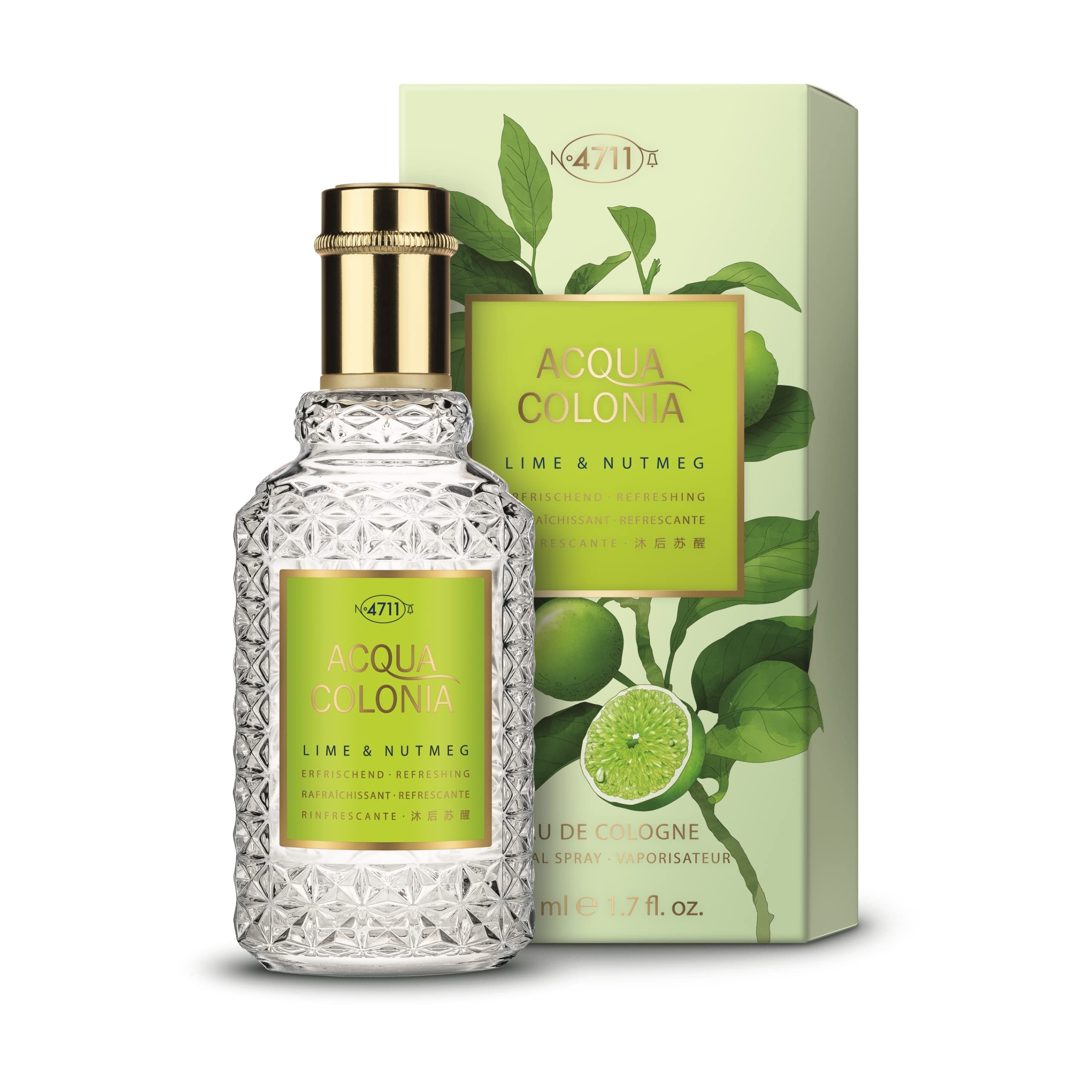 4711 Acqua Colonia Lime  Nutmeg Eau De Cologne 50ml - Eau de Cologne at MyBeautyBoutique by 4711
