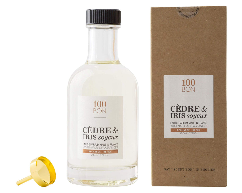 100BON Cèdre & Iris Soyeux Eau de Parfum 200ml Refill - Fragrance at MyBeautyBoutique by 100BON