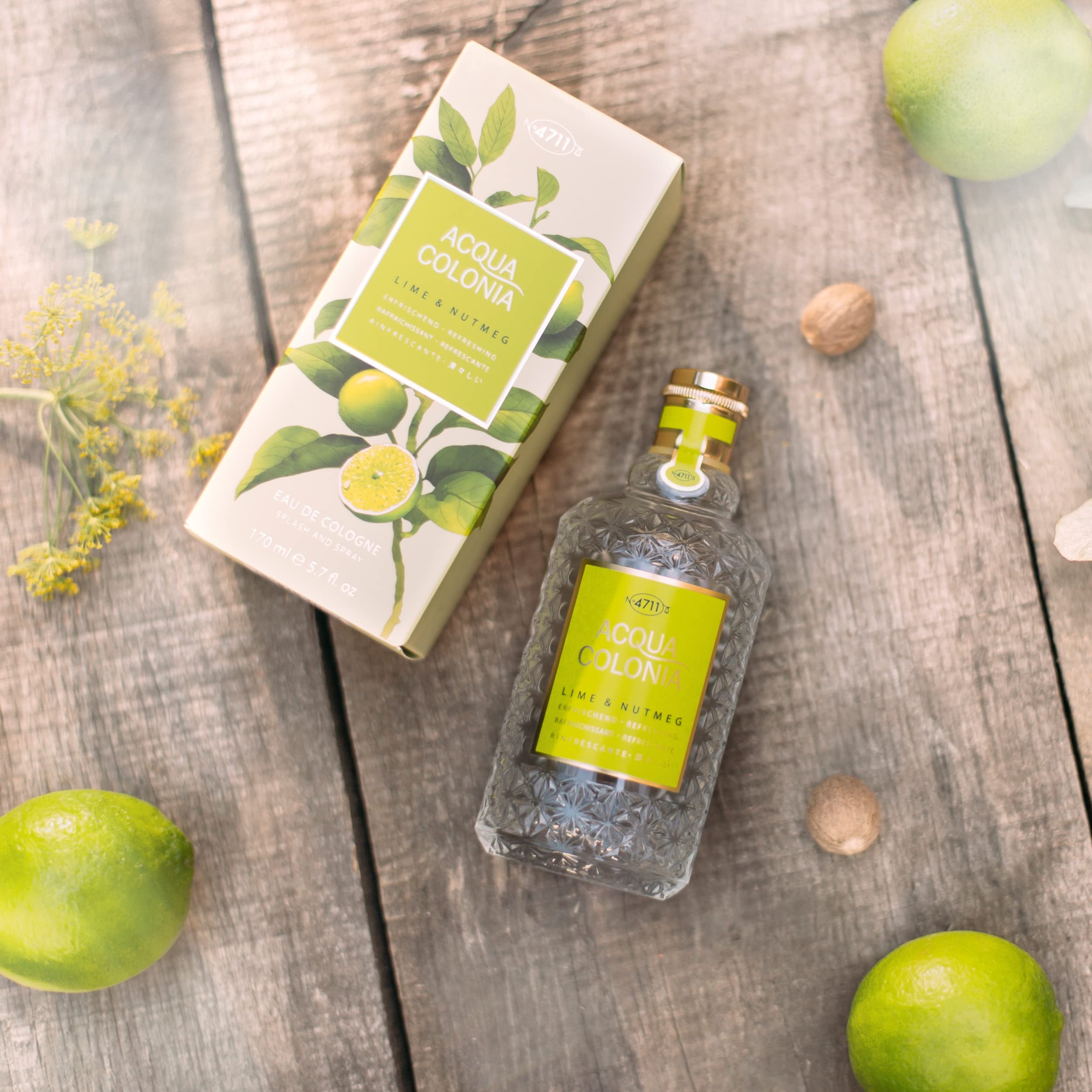 4711 Acqua Colonia Lime  Nutmeg Eau De Cologne 50ml - Eau de Cologne at MyBeautyBoutique by 4711